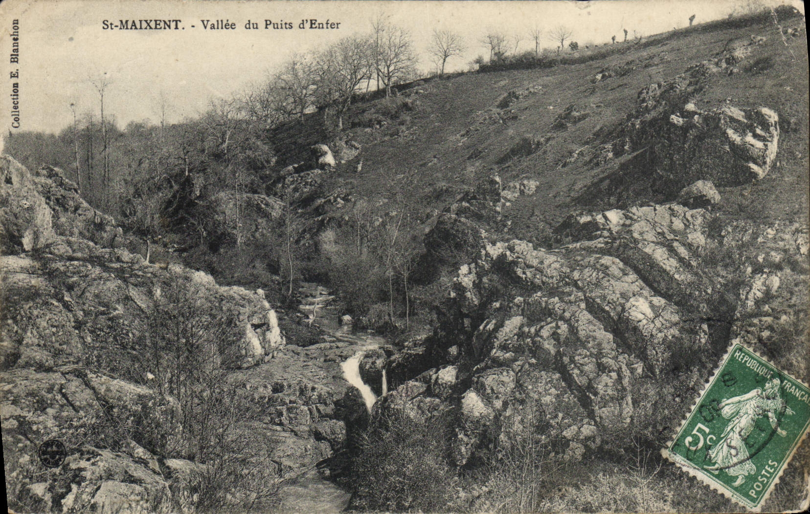 CPA St Maixent Vallee du Puits d'Enfer 