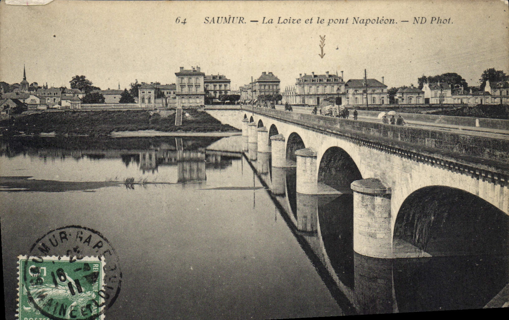 CPA Saumur la Loire et le Pont Napoleon 