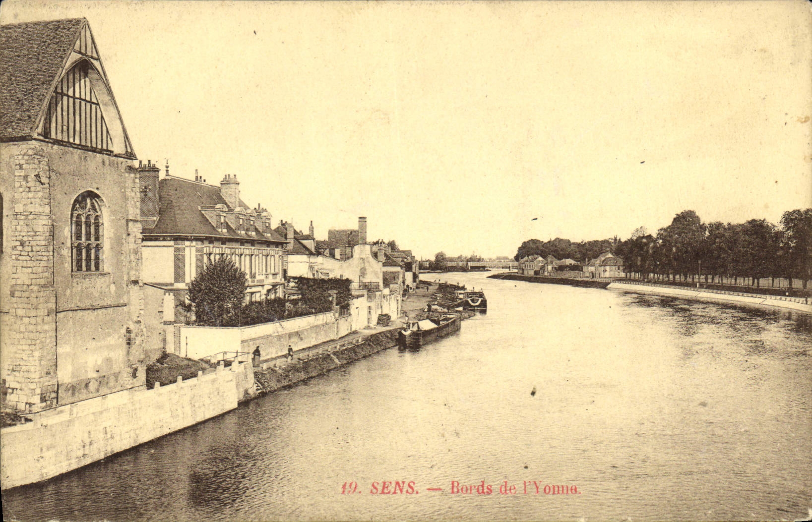 CPA Sens Bords de l'Yonne 