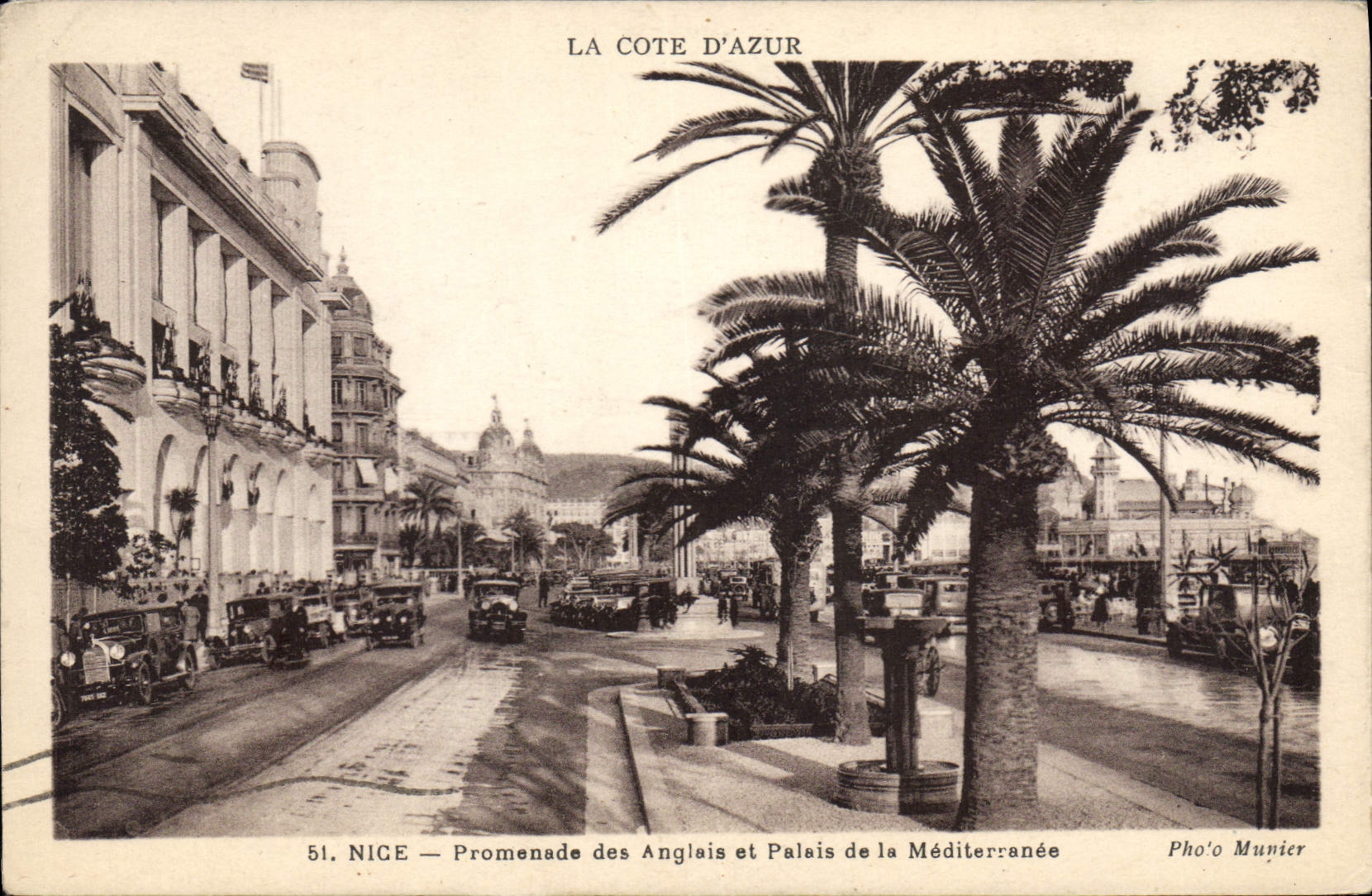 CPA Nice Promenade des Anglais et Palais de le Mediterranee 