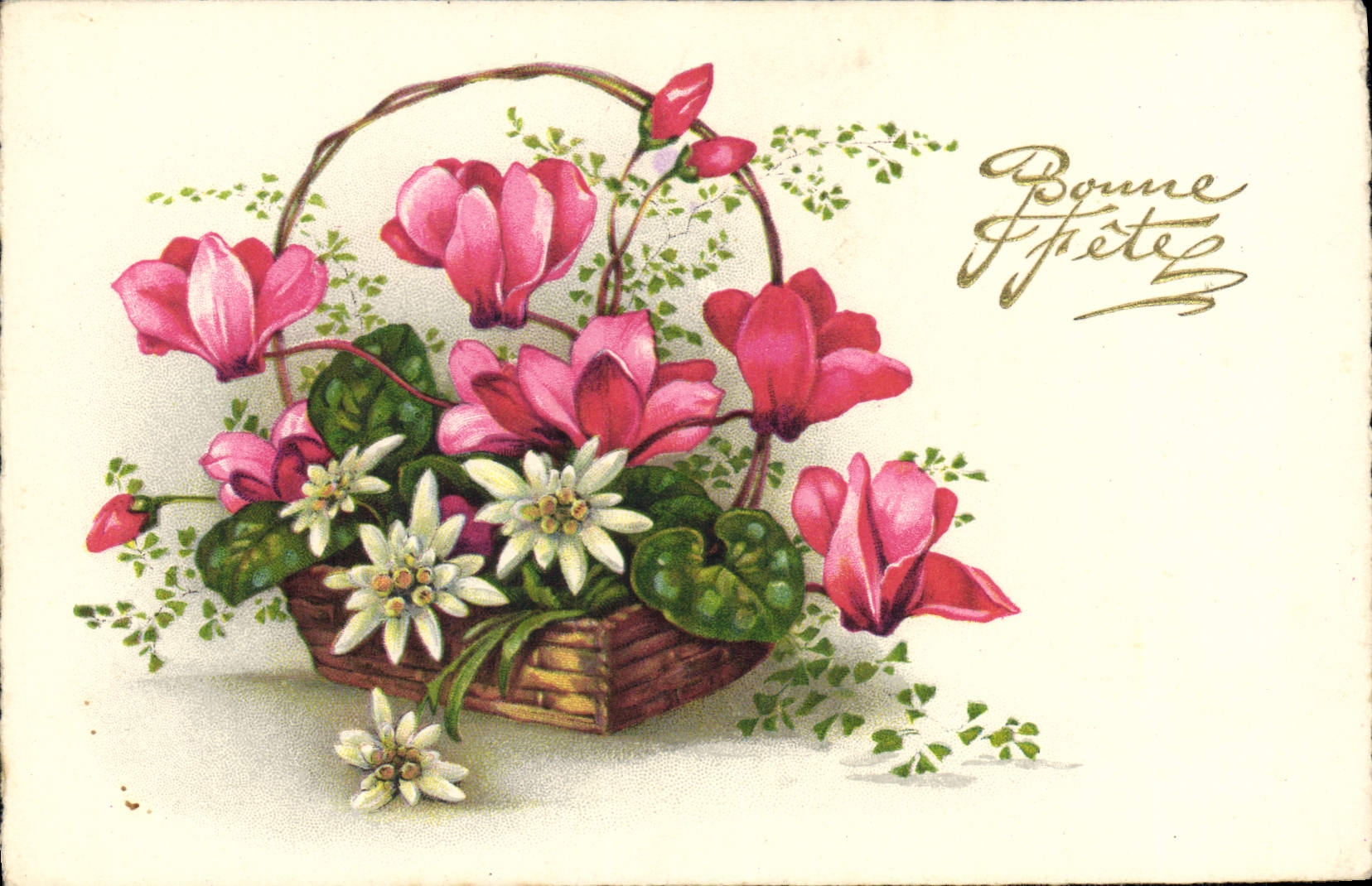 CPA Bonne Fete Fleurs
