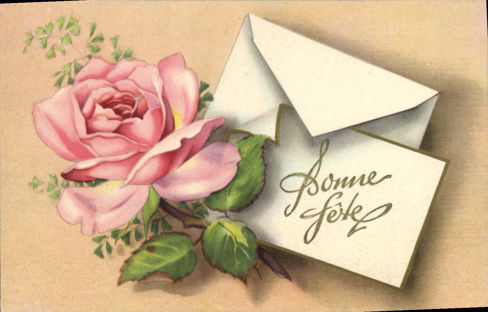 CPA Bonne Fete Fleurs