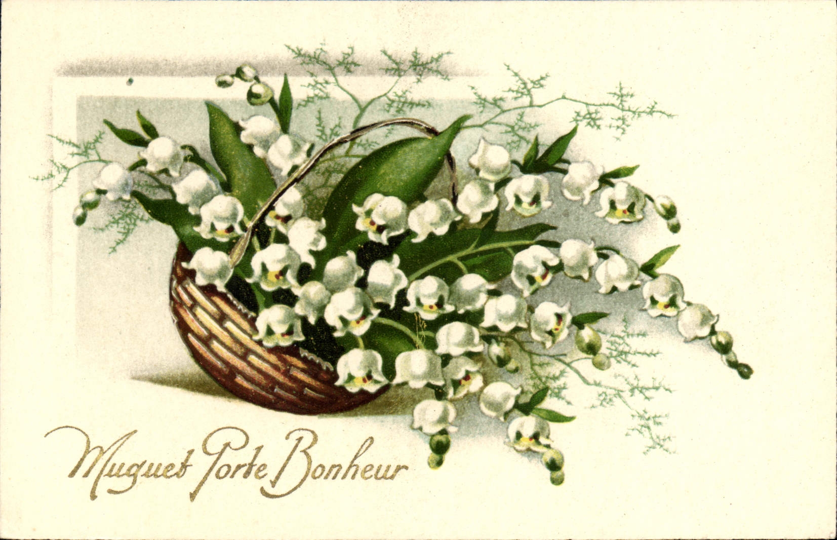CPA Muguet Porte Bonheur 
