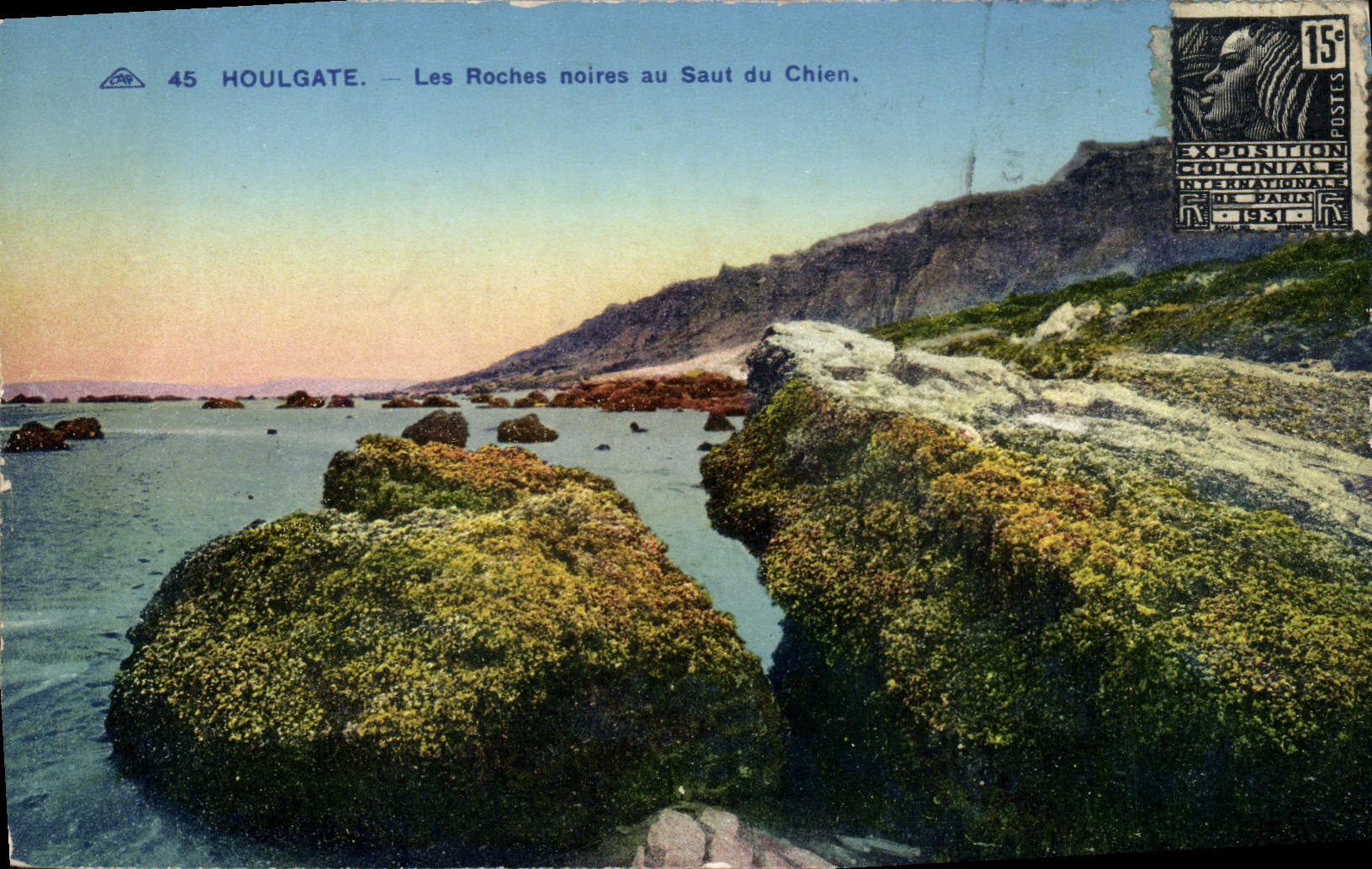 CPA Houlgate les Roches noires au Saut du Chein