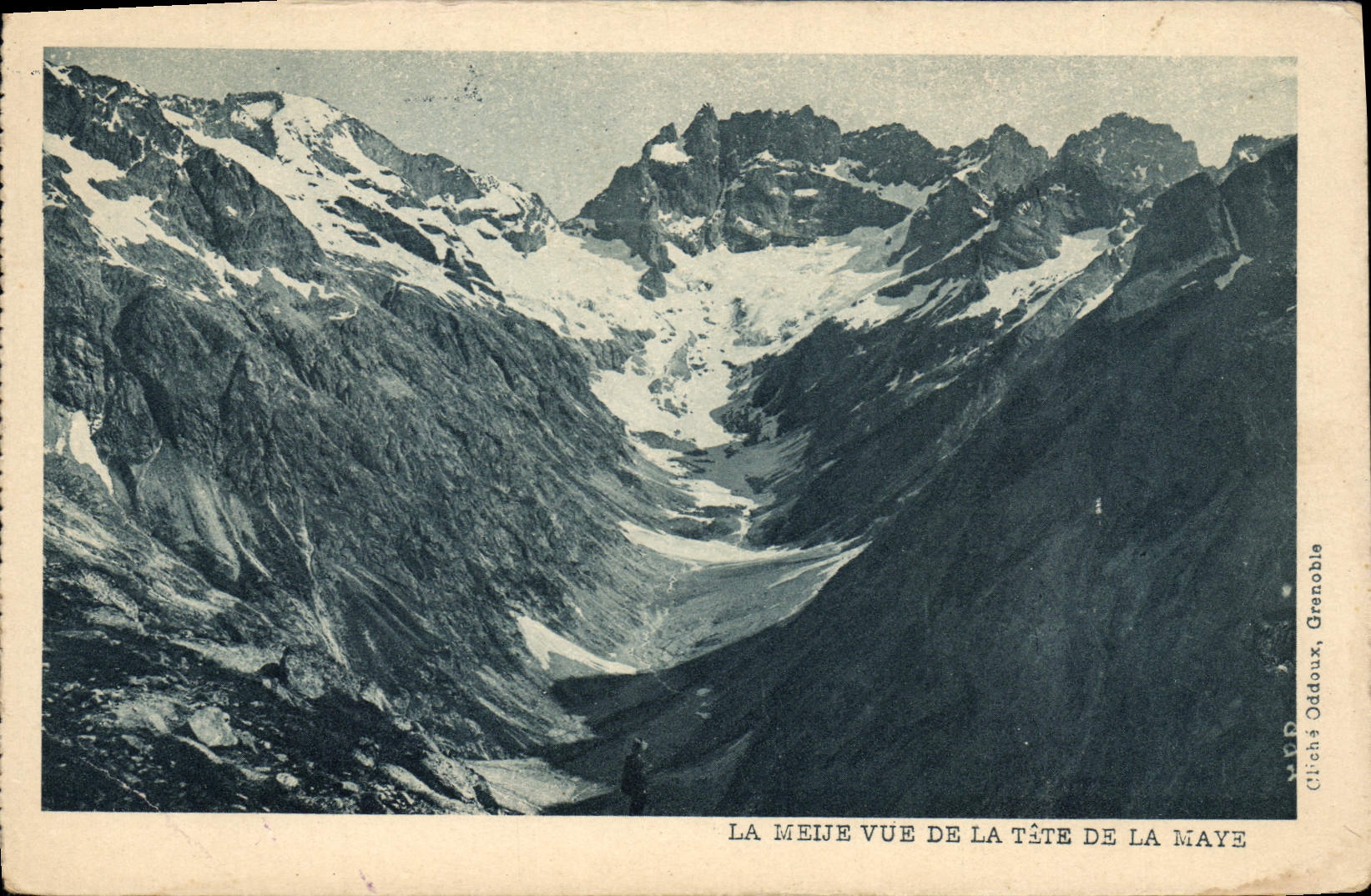 CPA Le Meije vue de la Tete de la Maye