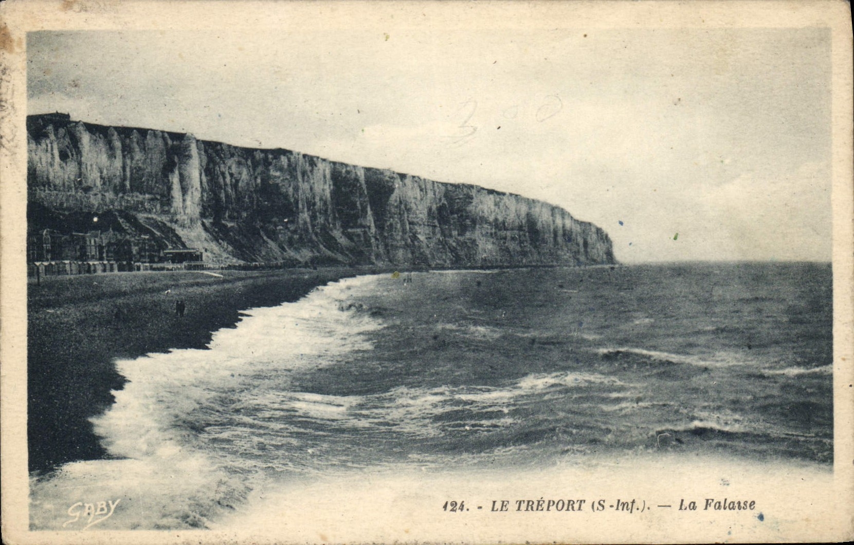 CPA Le Treport S Inf la Falaise 