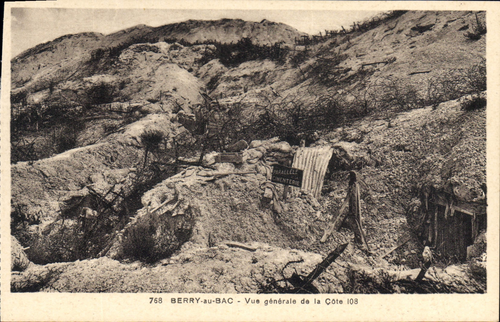 CPA Berry au Bac vue generale de la Cote 108 