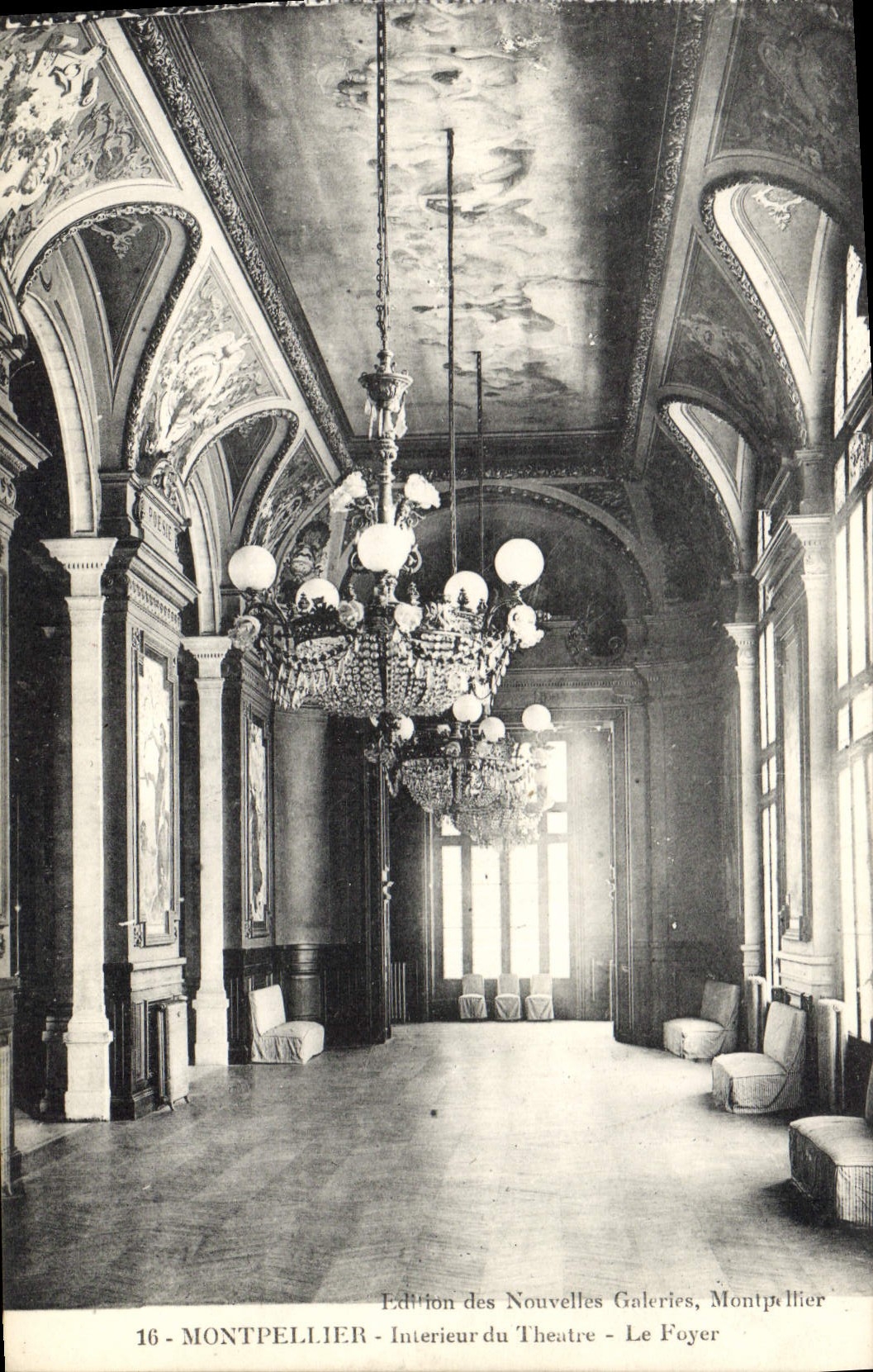 CPA Montpellier Interieur du Theatre le Foyer 