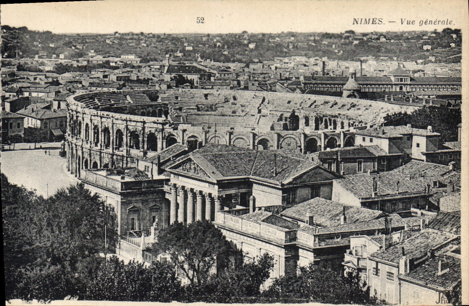 CPA Nimes vue generale 