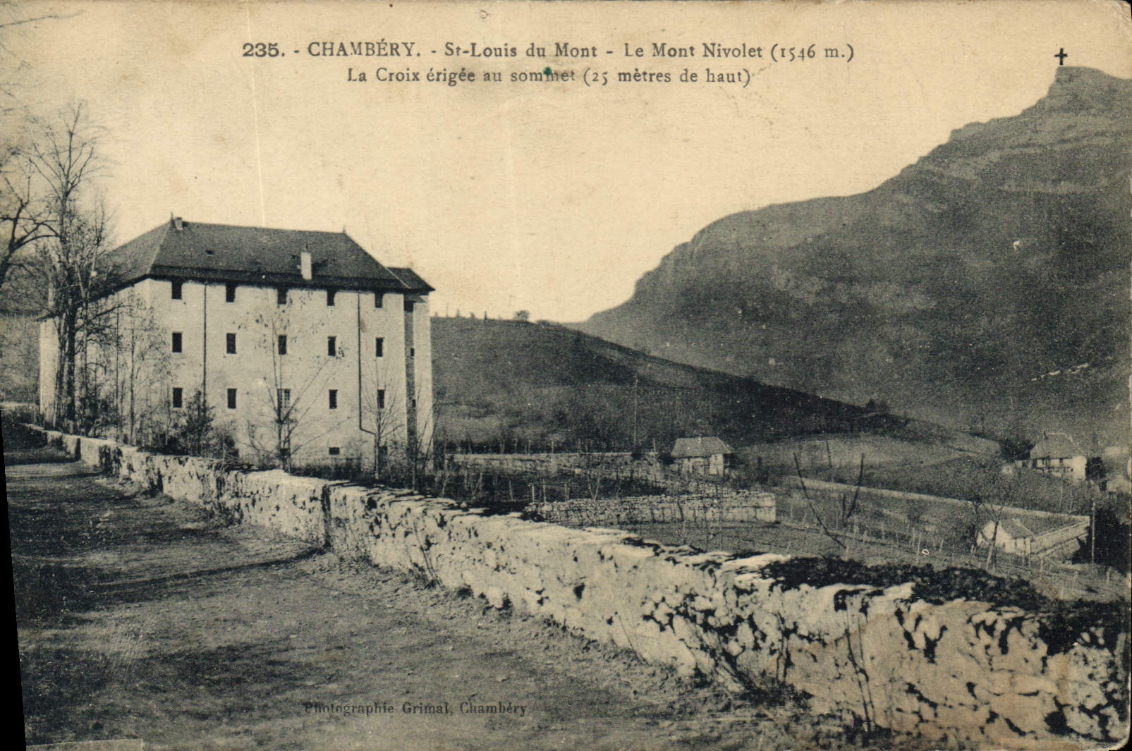 CPA Chambery St Louis du Mont le Mont Nivolet la Croix erigee au Sommet 