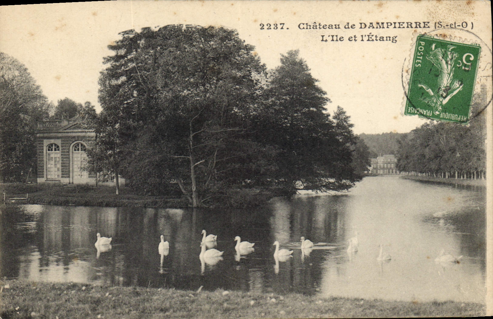 CPA Chateau de Dampierre S et O l'Ile et l'Etang