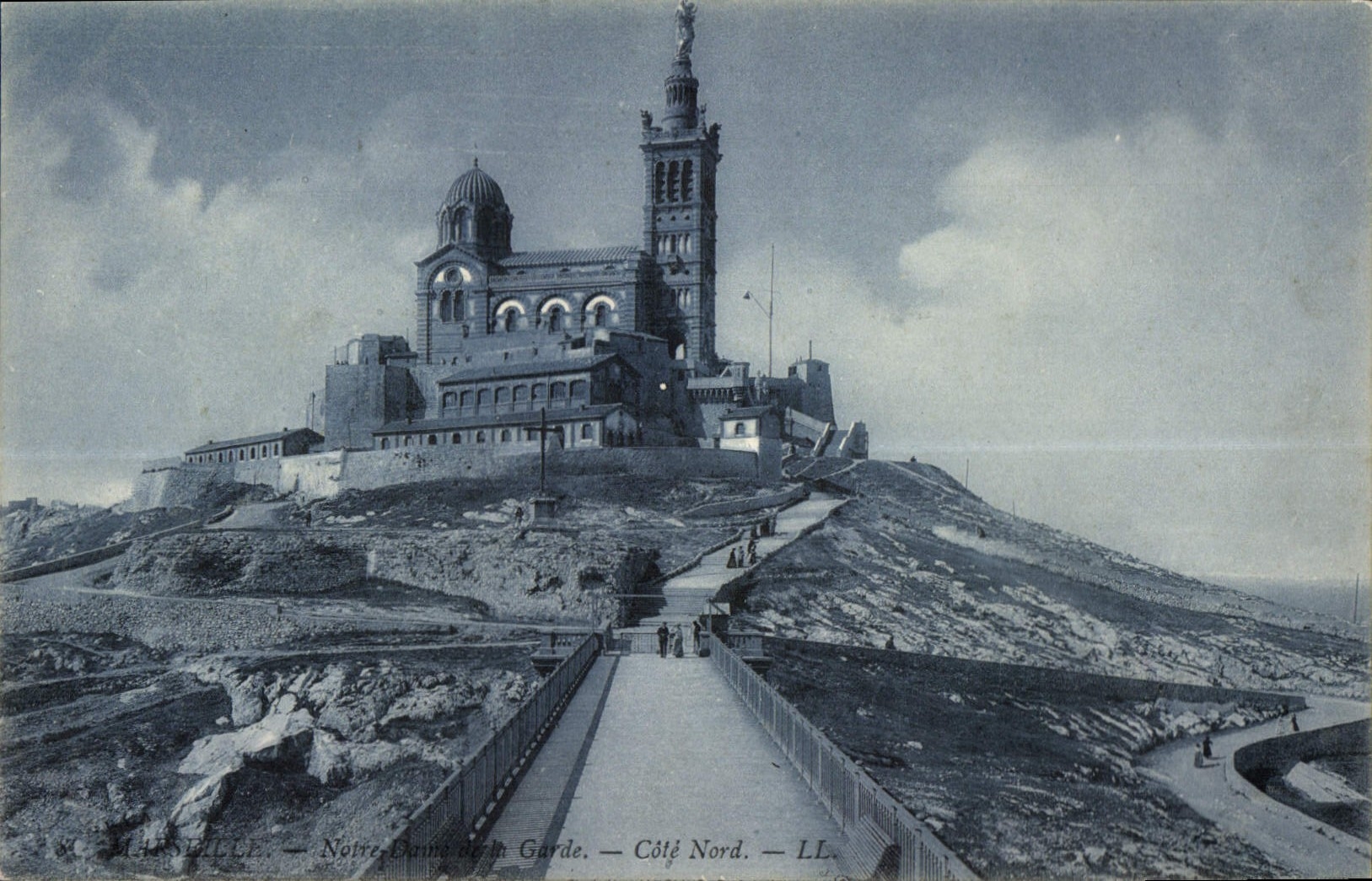 CPA Marseille Notre Dame de la Garde Cote Nord 