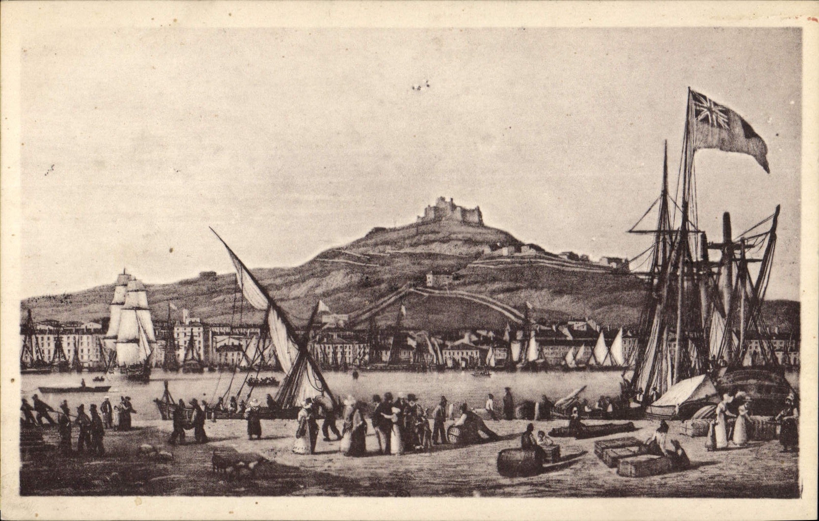 CPA Marseille vue de la Ville et du Fort 