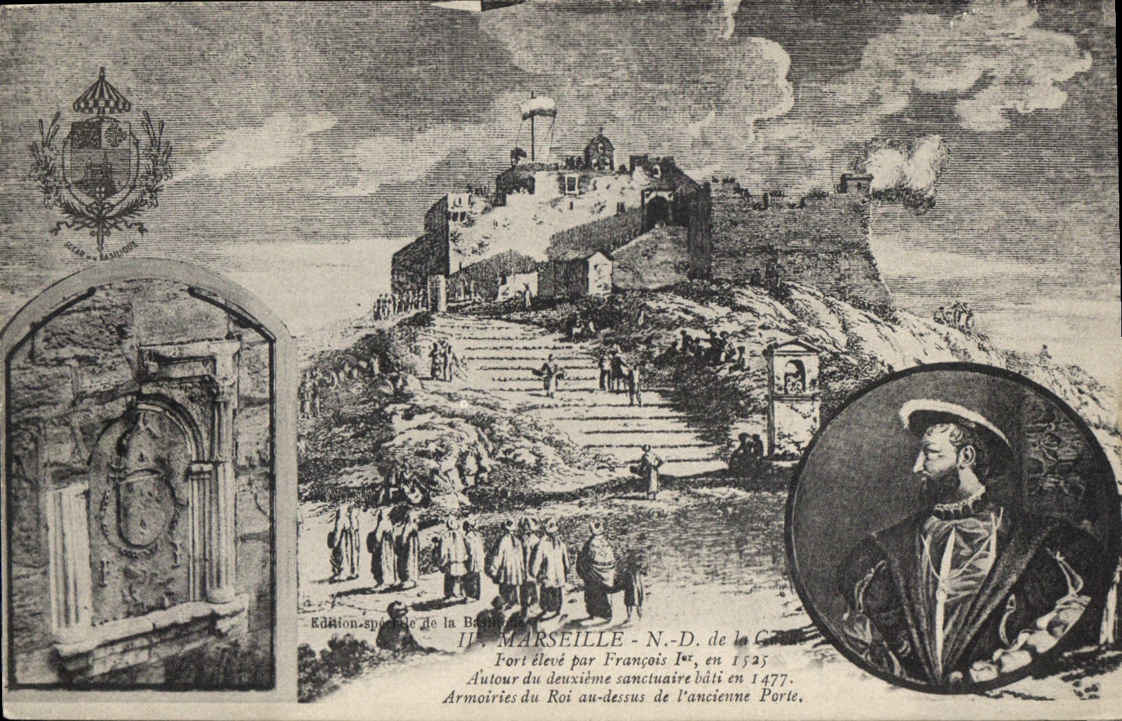 CPA Marseille N D de la Garde fort eleve par Francois Ier 