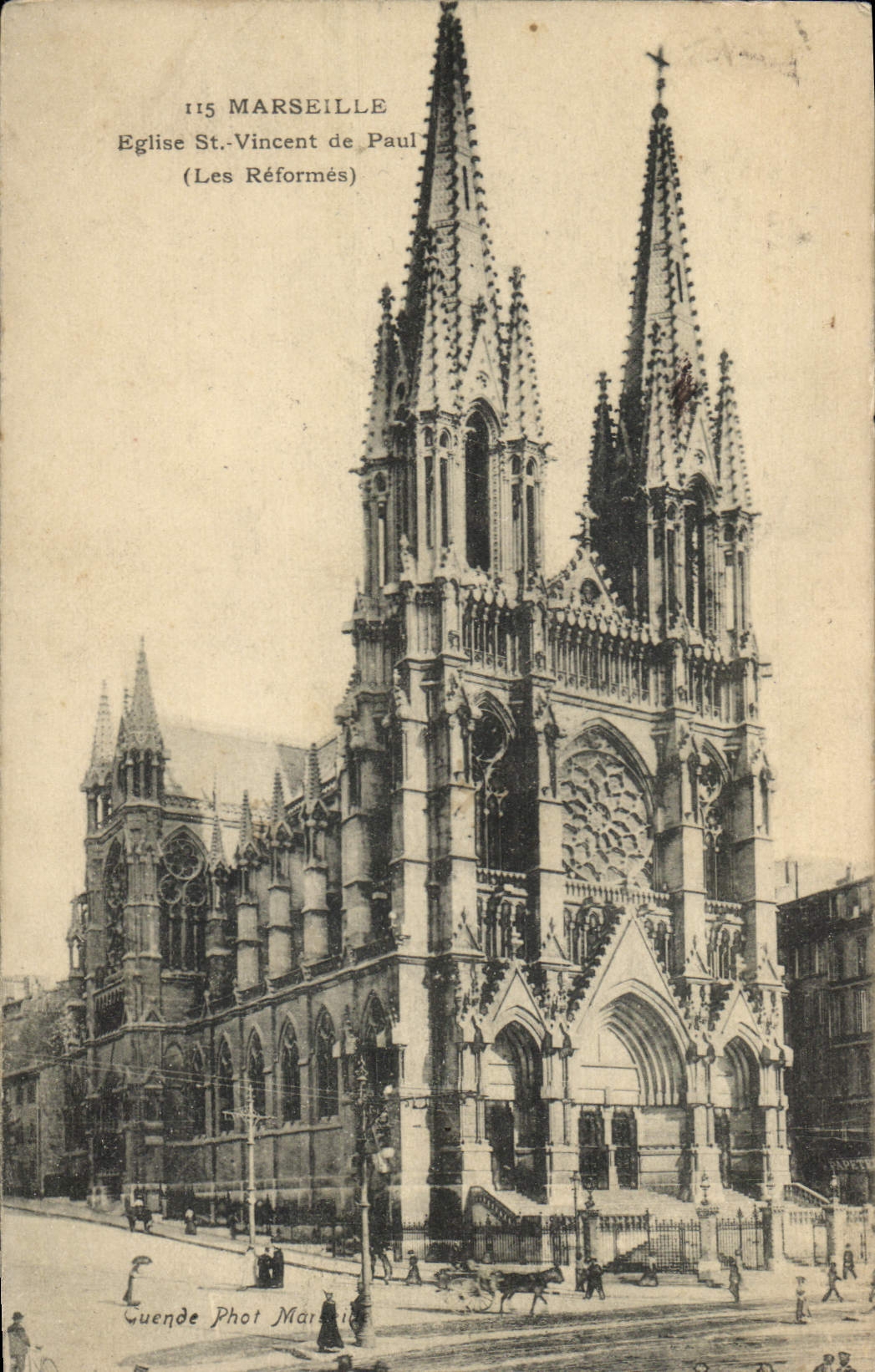 CPA Marseille Eglise St Vincent de Paul Les Reformes 