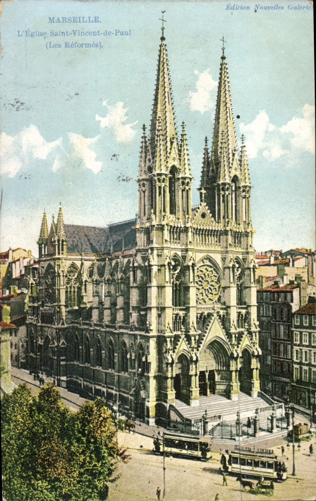 CPA Marseille L'Eglise Saint Vincent de Paul Les Reformes 