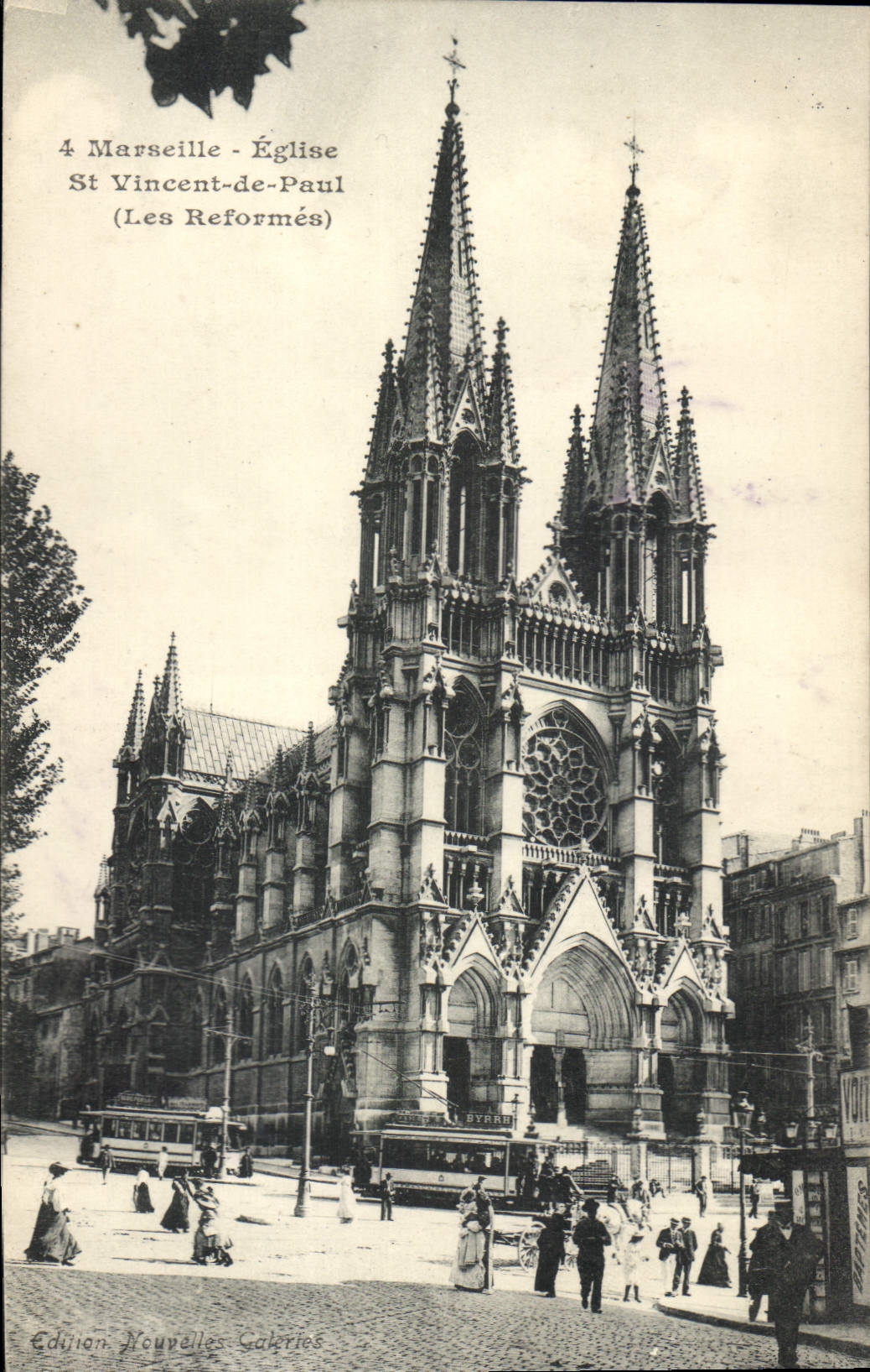 CPA Marseille L'Eglise Saint Vincent de Paul les Reformes 
