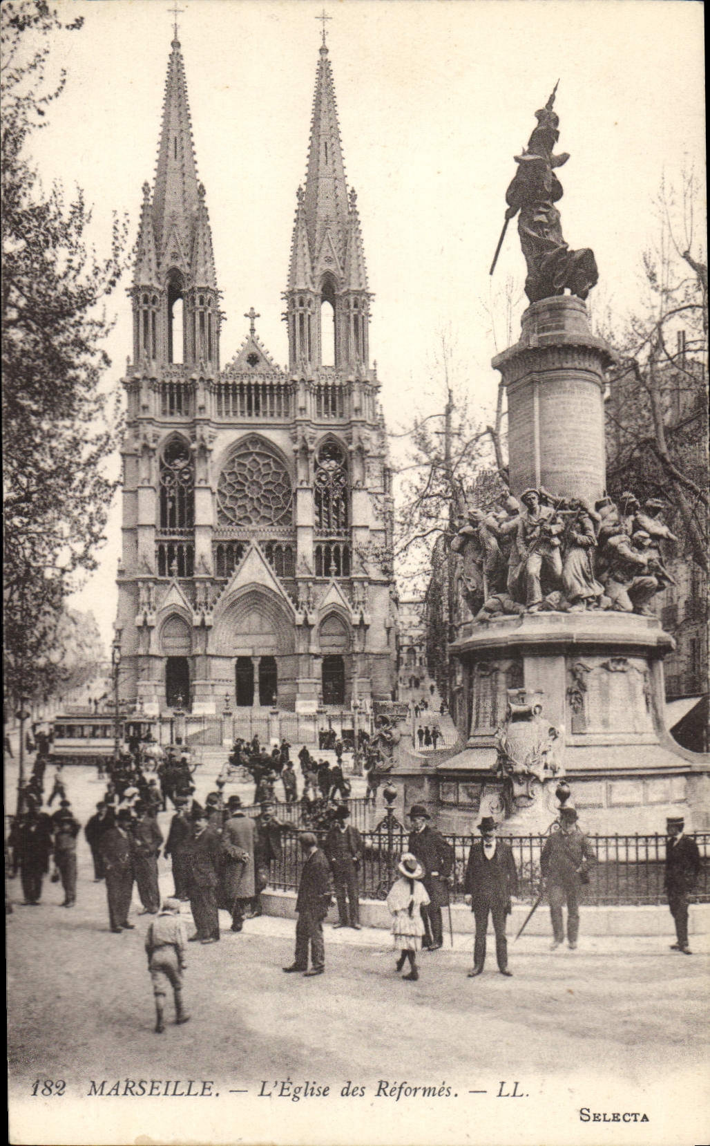 CPA Marseille L'Eglise des Reformes 