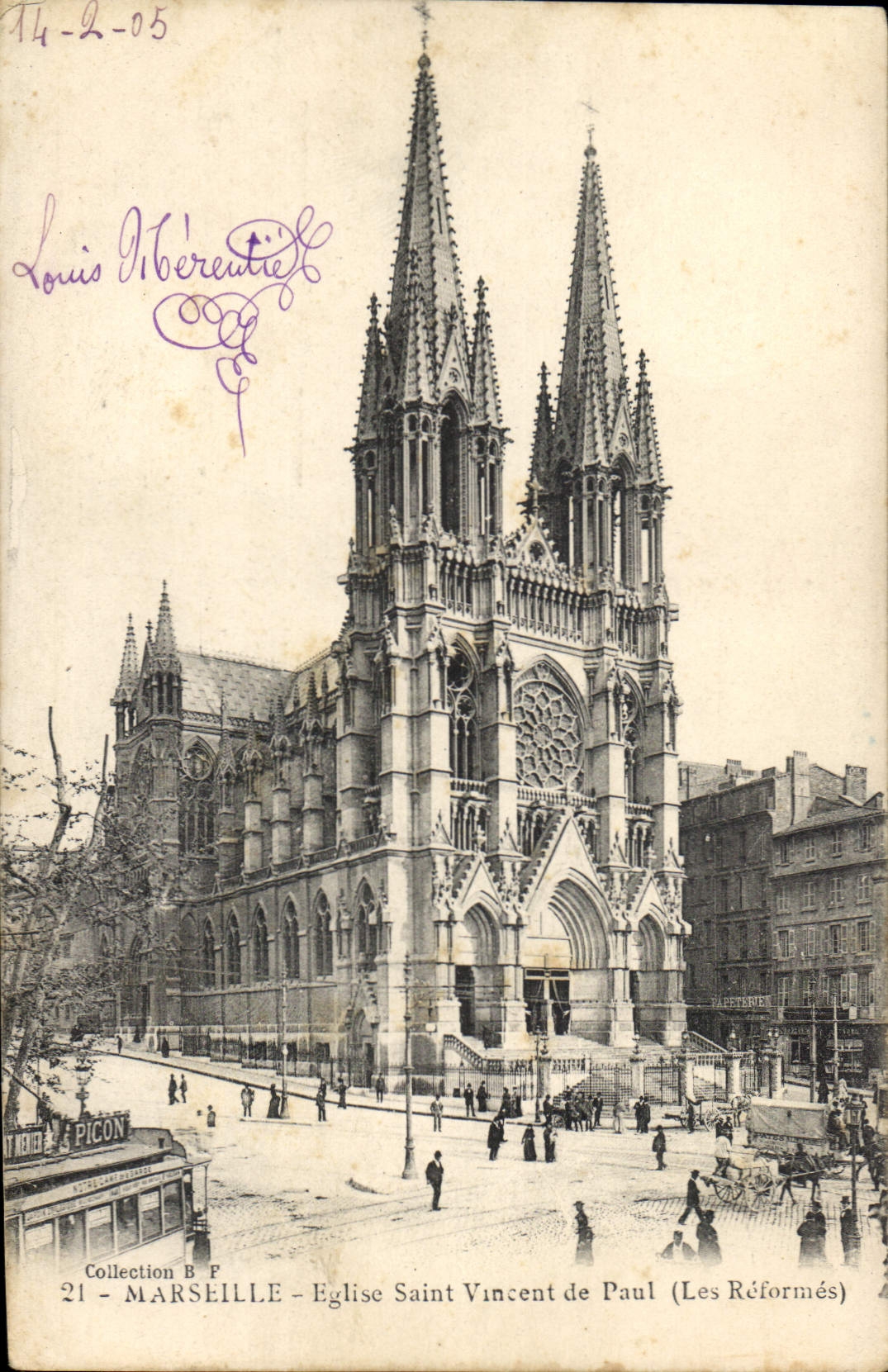 CPA Marseille Eglise Saint Vincent de Paul Les Reformes 