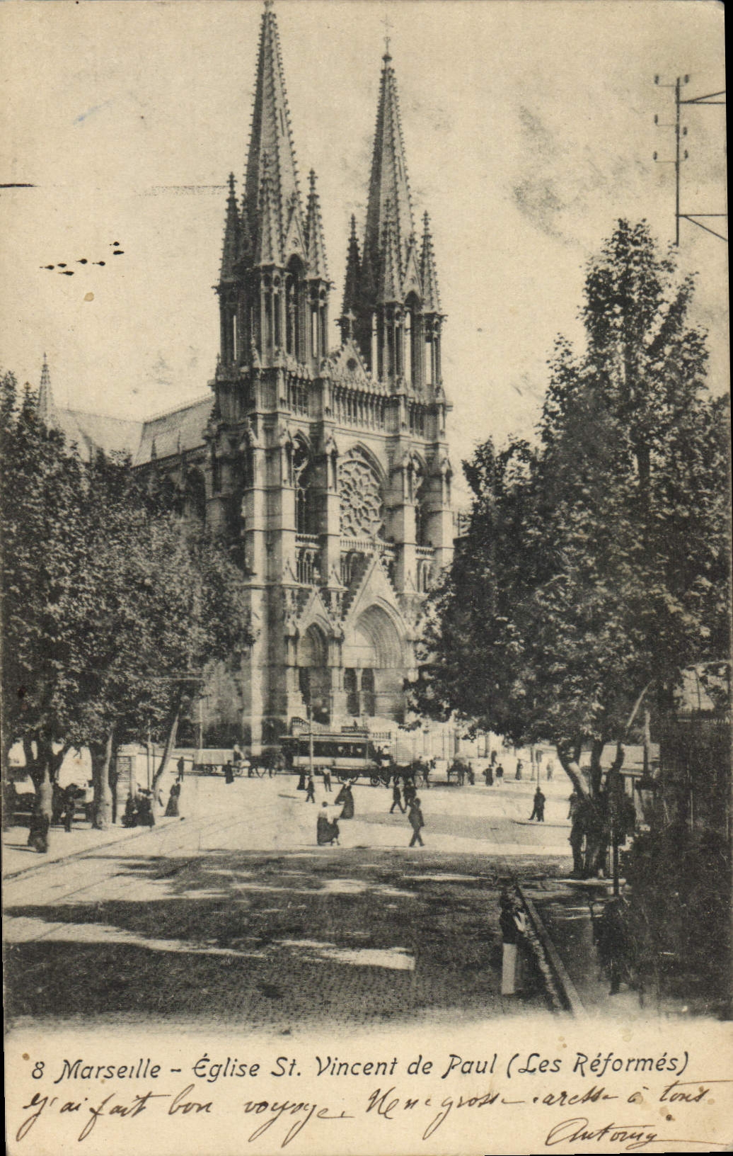 CPA Marseille Eglise St Vincent de Paul Les Reformes 