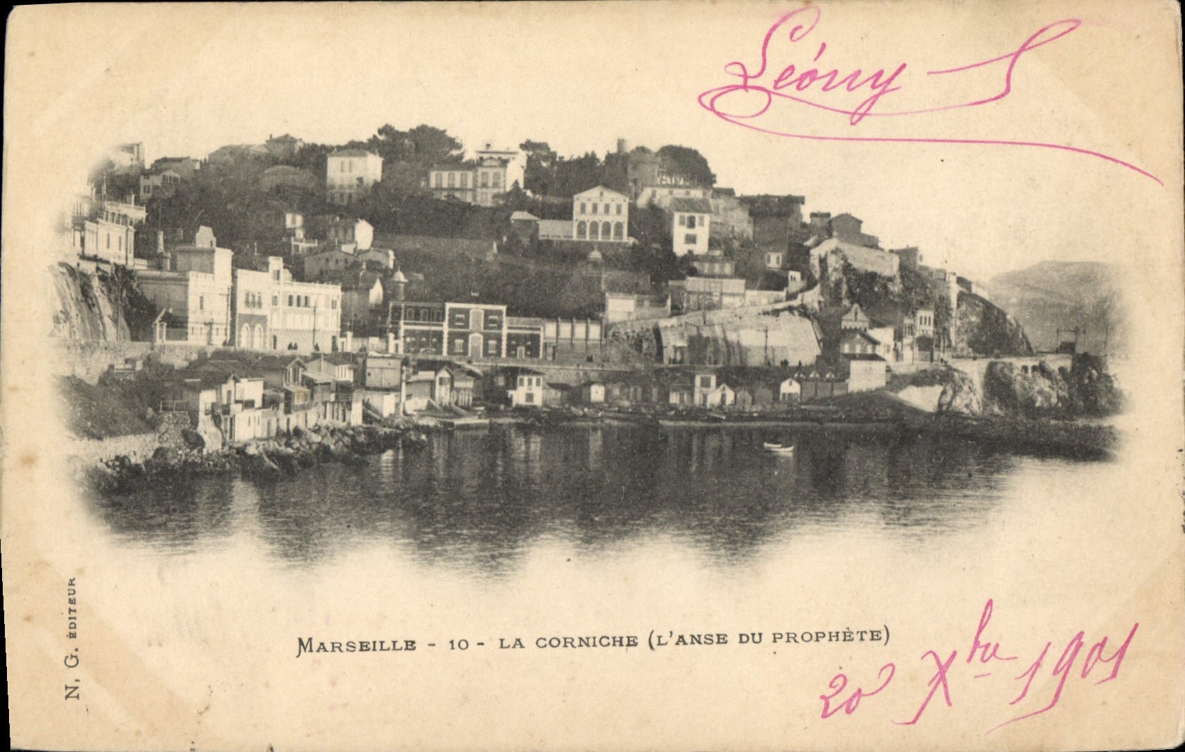 CPA Marseille La Corniche l'Anse du Prophete 