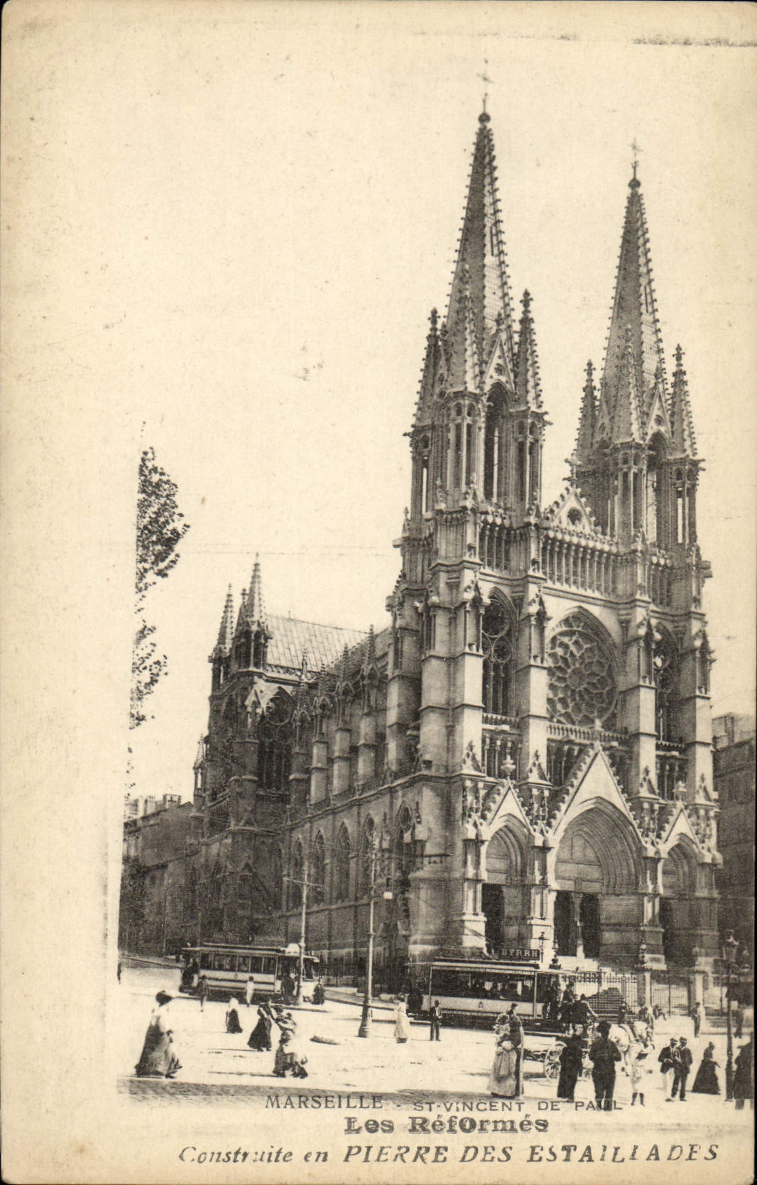 CPA Marseille St Vincent de Paul Les Reformes Construite en Pierre des Estailiades 