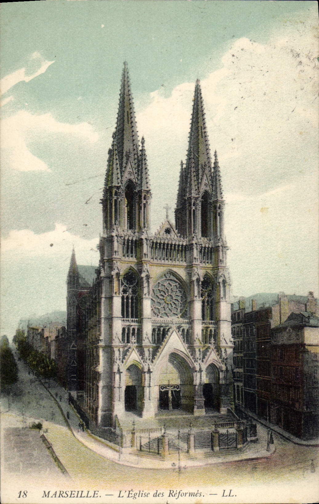 CPA Marseille L'Eglise des Reformes 