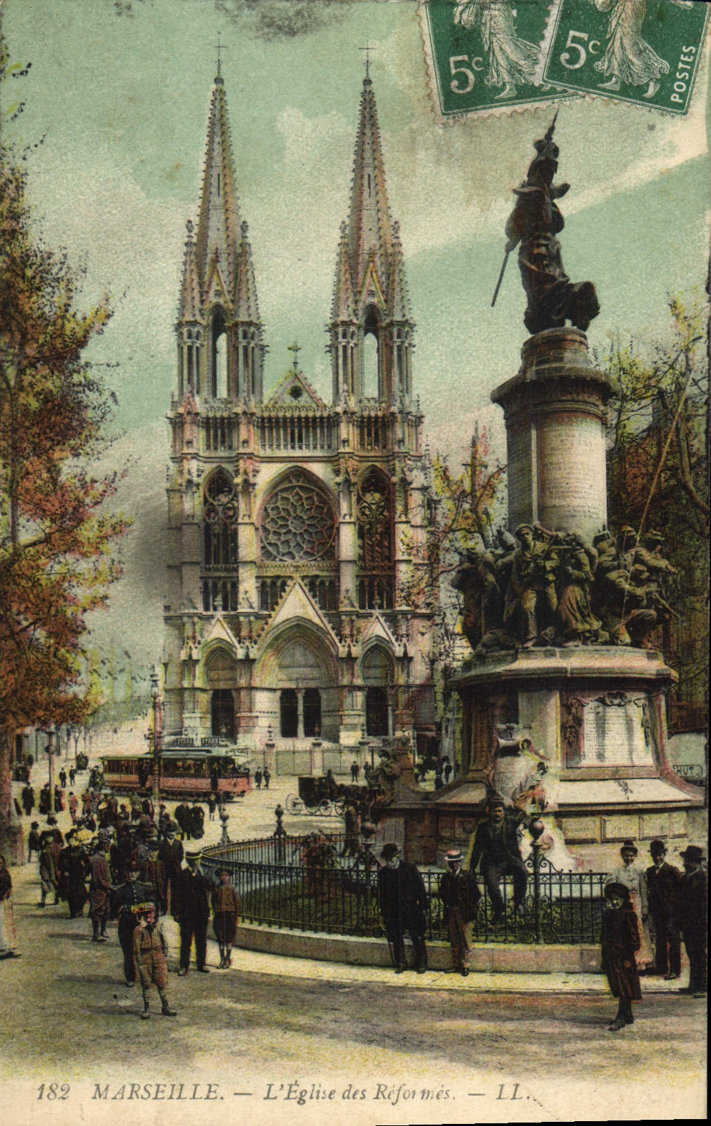 CPA Marseille L'Eglise des Reformes 