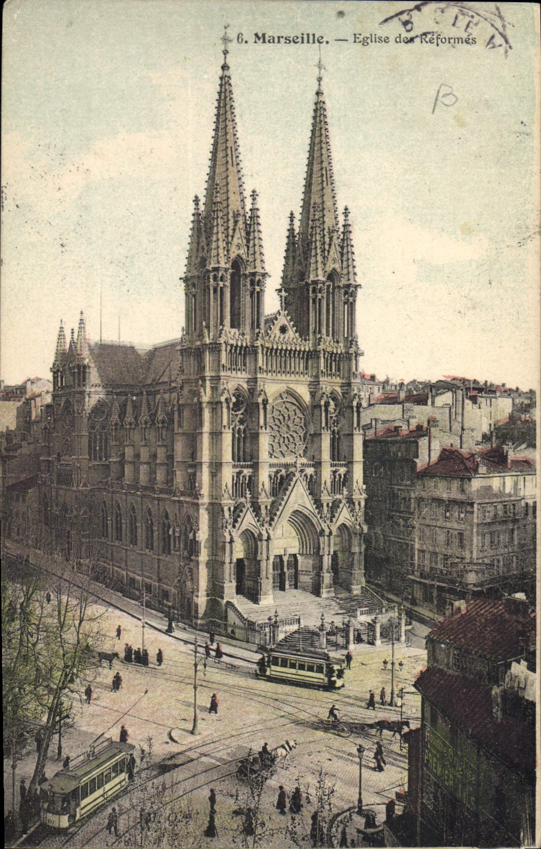 CPA Marseille Eglise des Reformes 