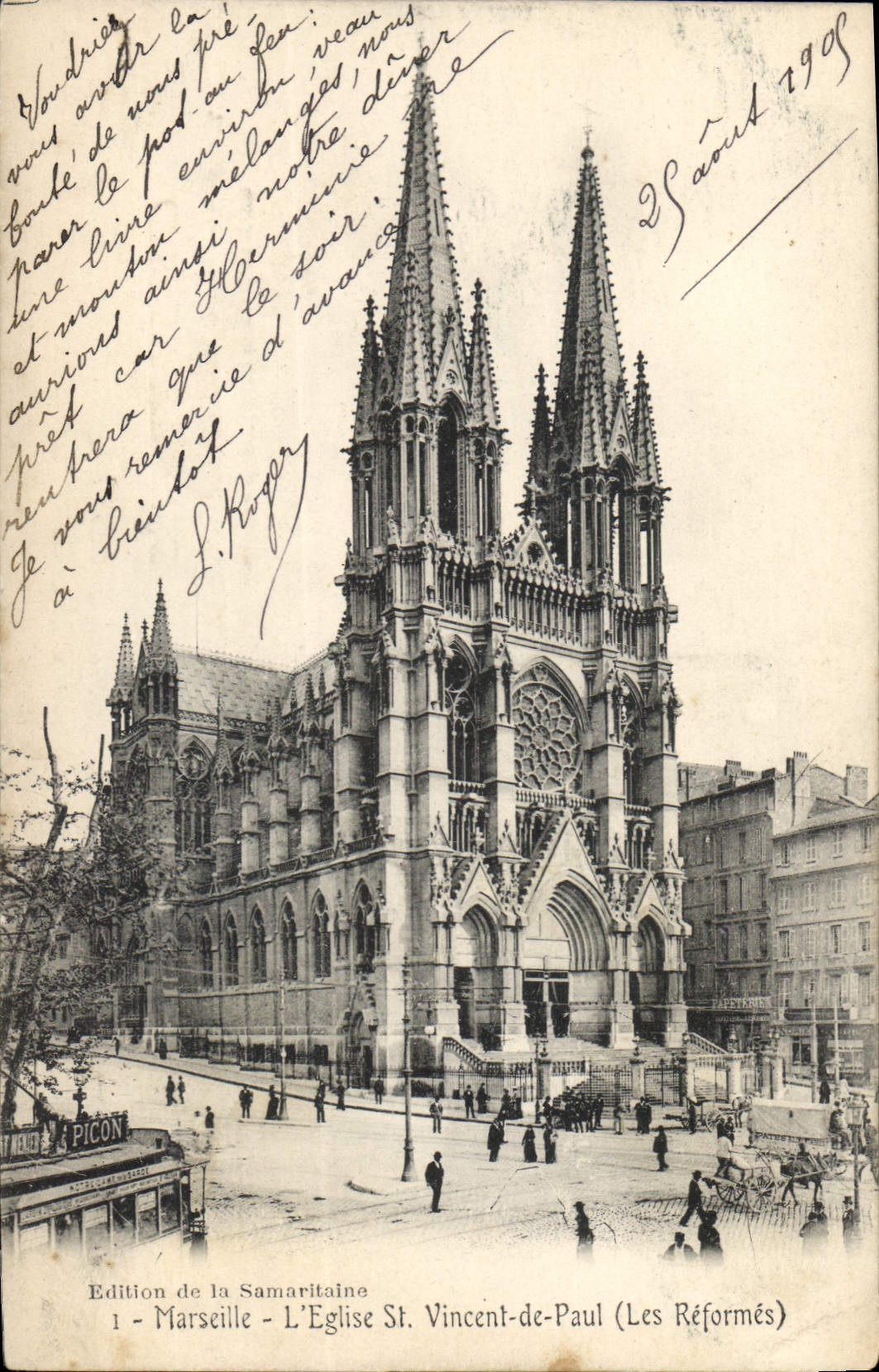 CPA Marseille l'Eglise St Vincent de Paul Les Reformes 