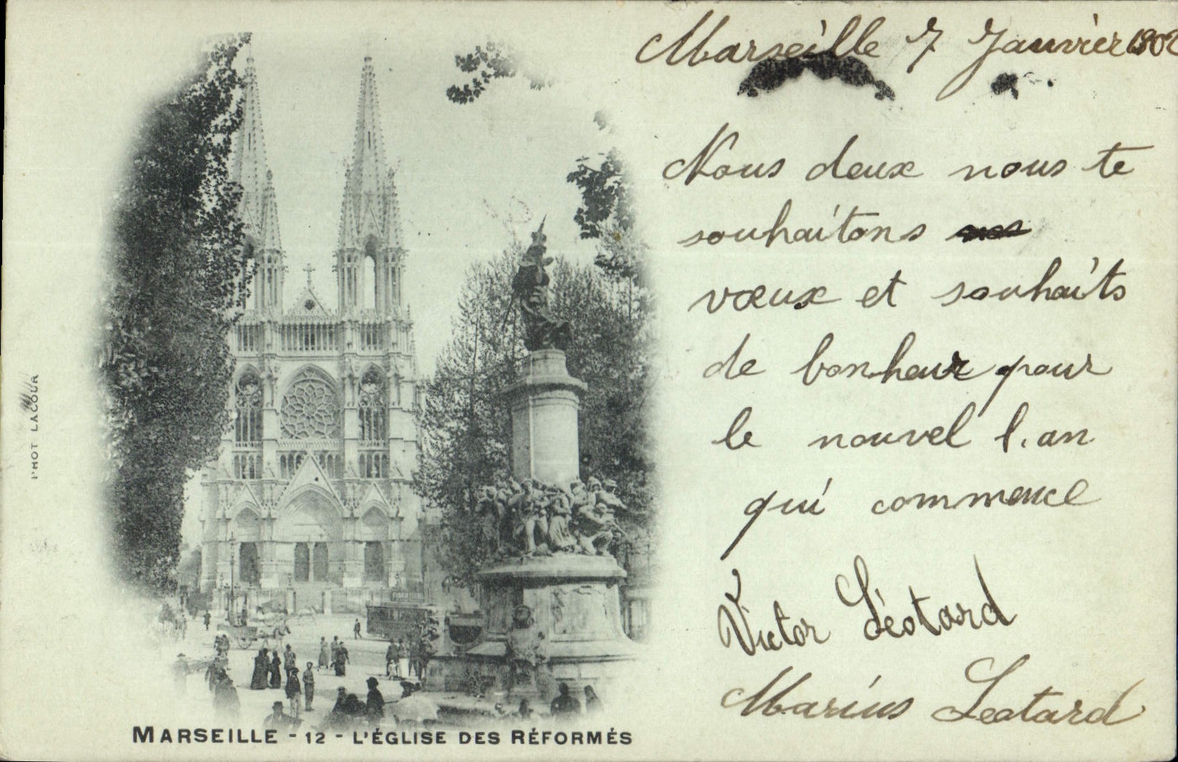 CPA Marseille L'Eglise des Reformes 