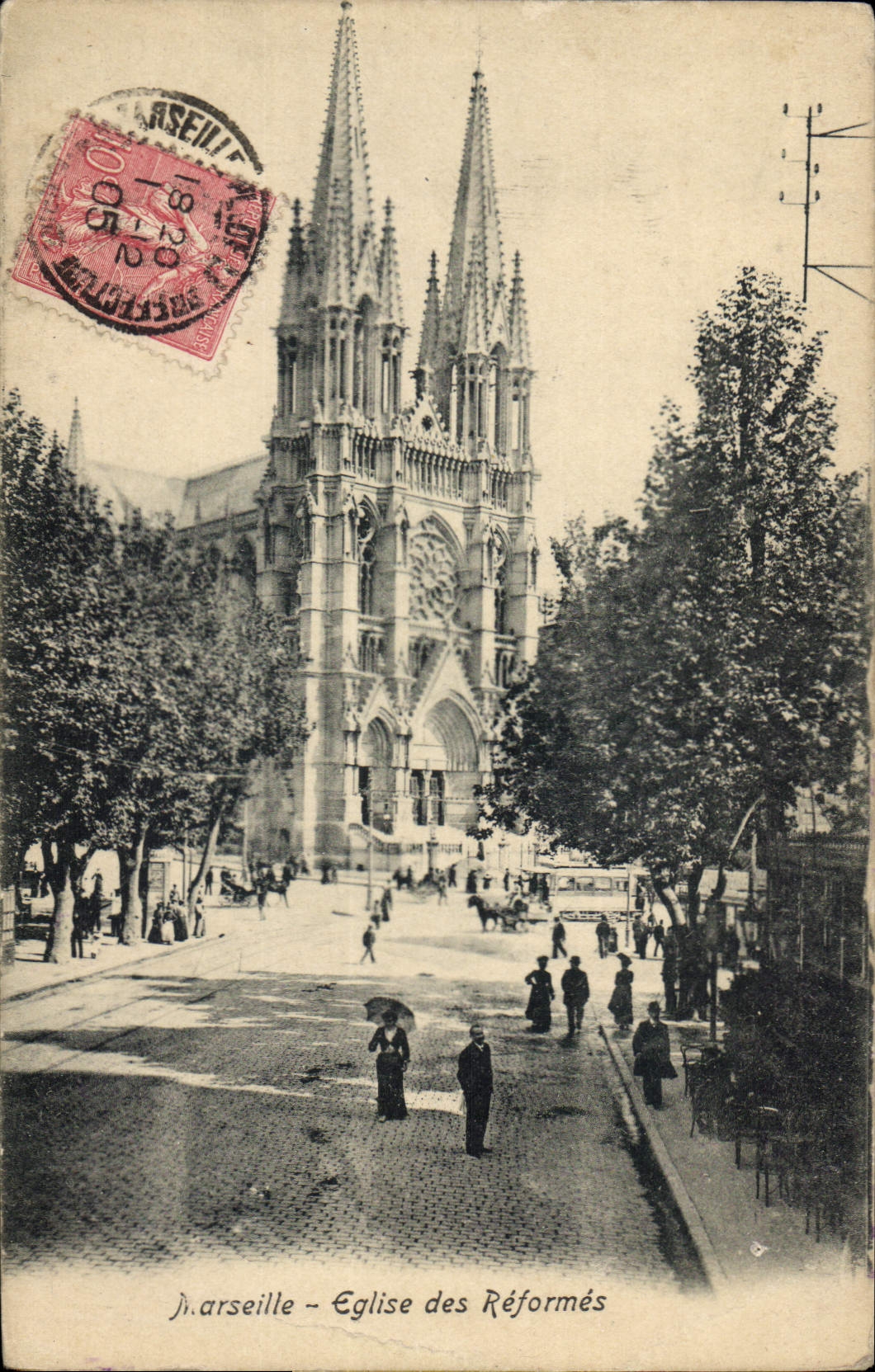CPA Marseille Eglise des Reformes 