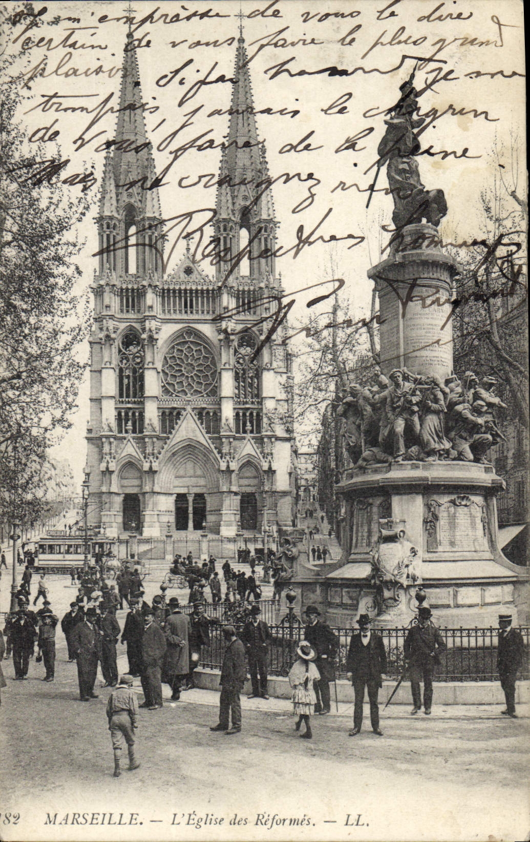 CPA Marseille L'Eglise des Reformes 