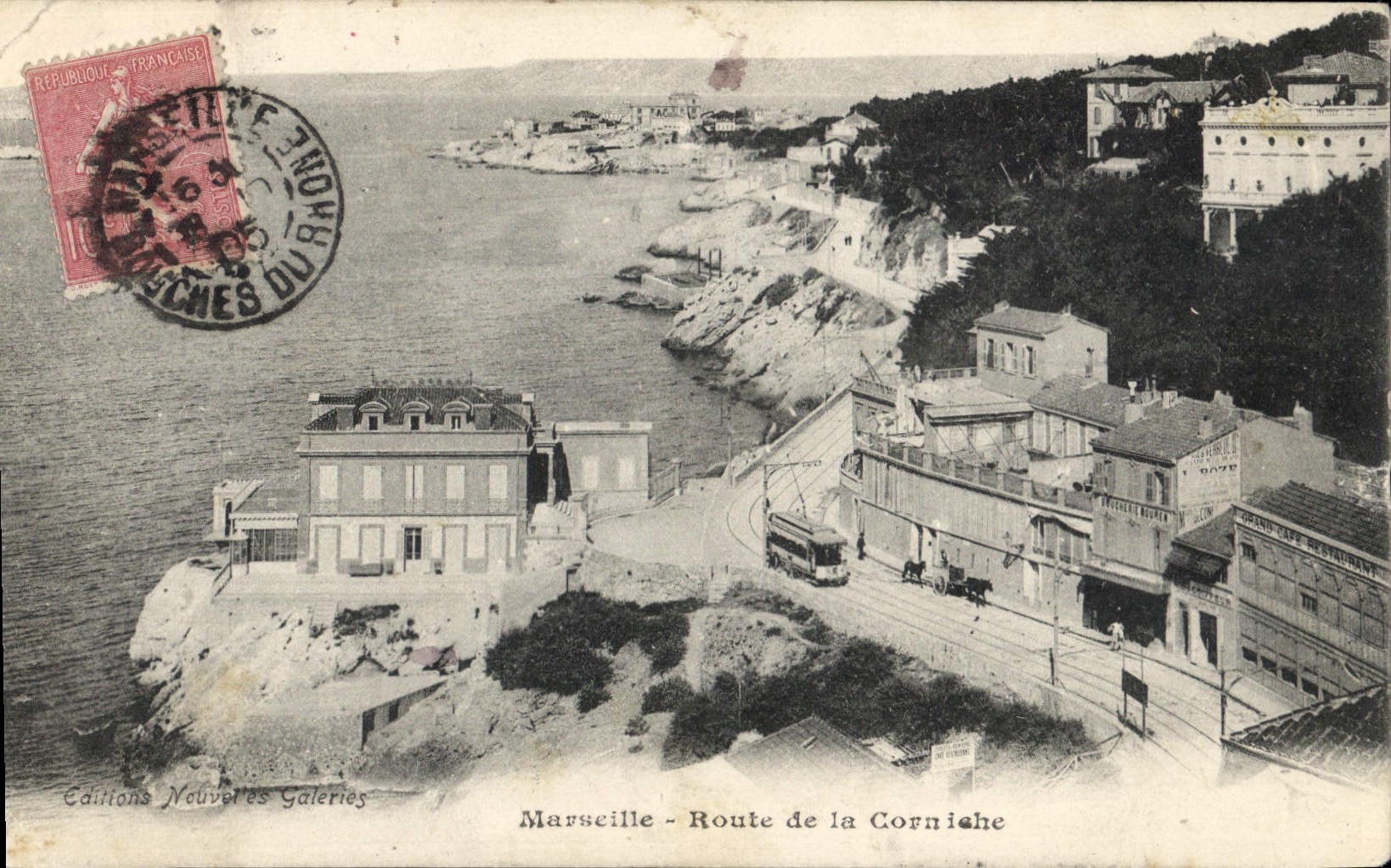 CPA Marseille Route de la Corniche