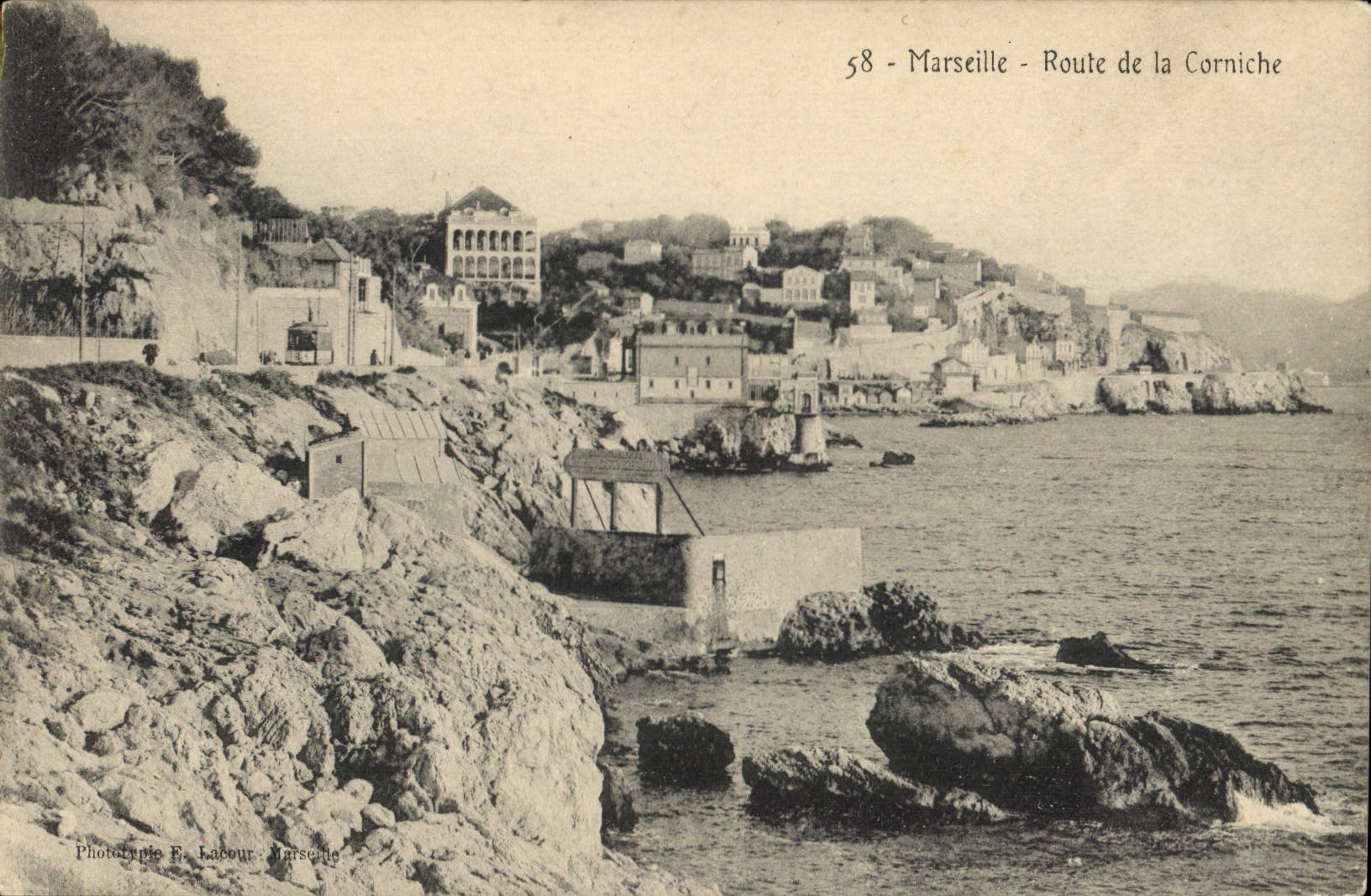 CPA Marseille Route de la Corniche