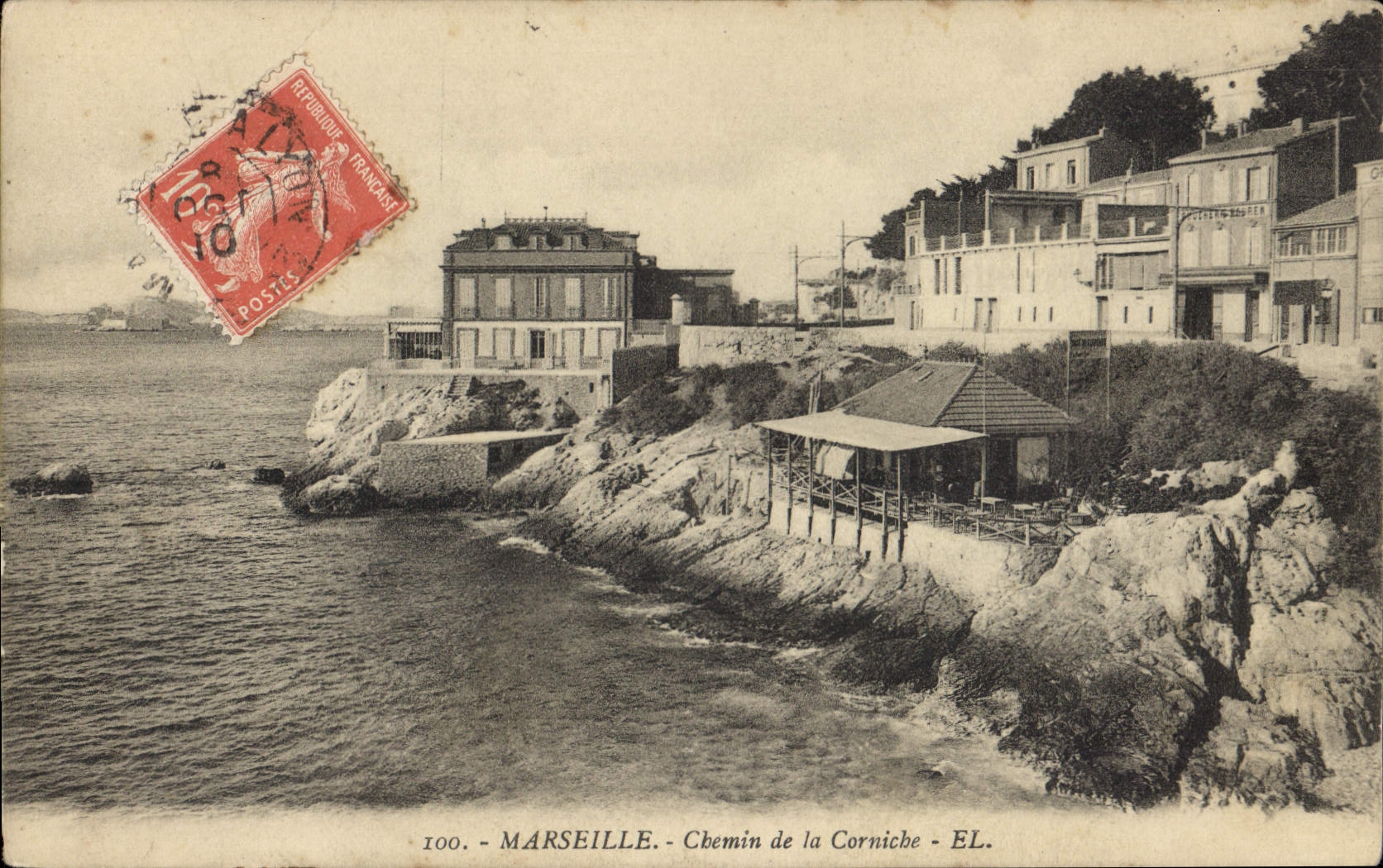 CPA Marseille Chemin de la Corniche 