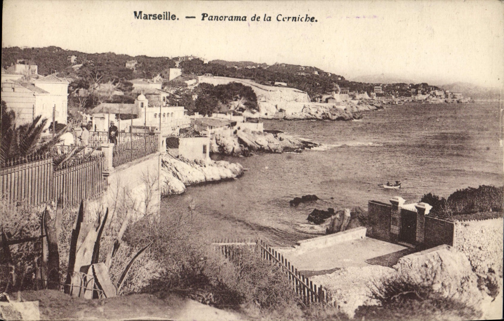 CPA Marseille Panorama de la Corniche 