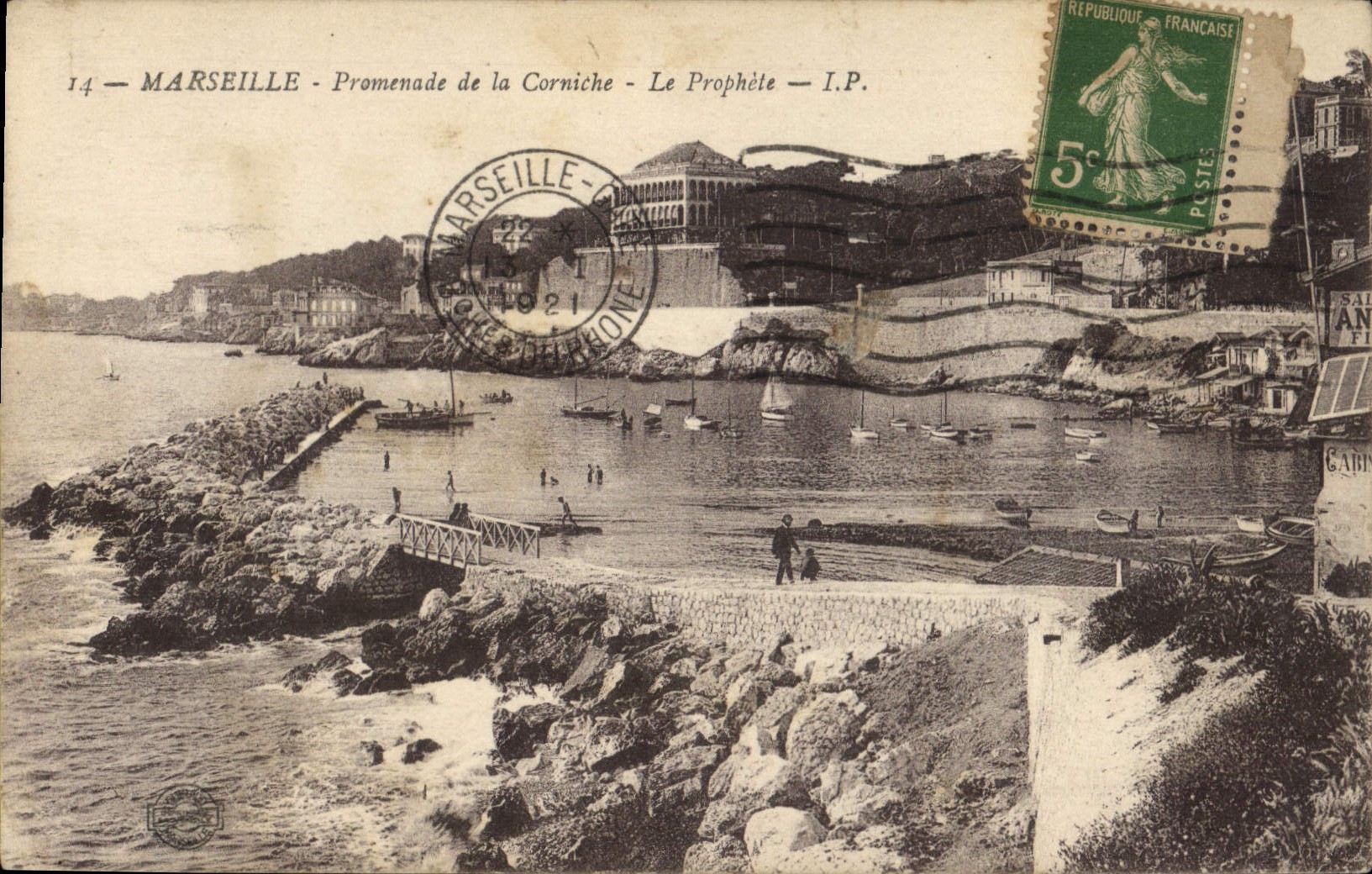 CPA Marseille Promenade de la Corniche Le Prophete 