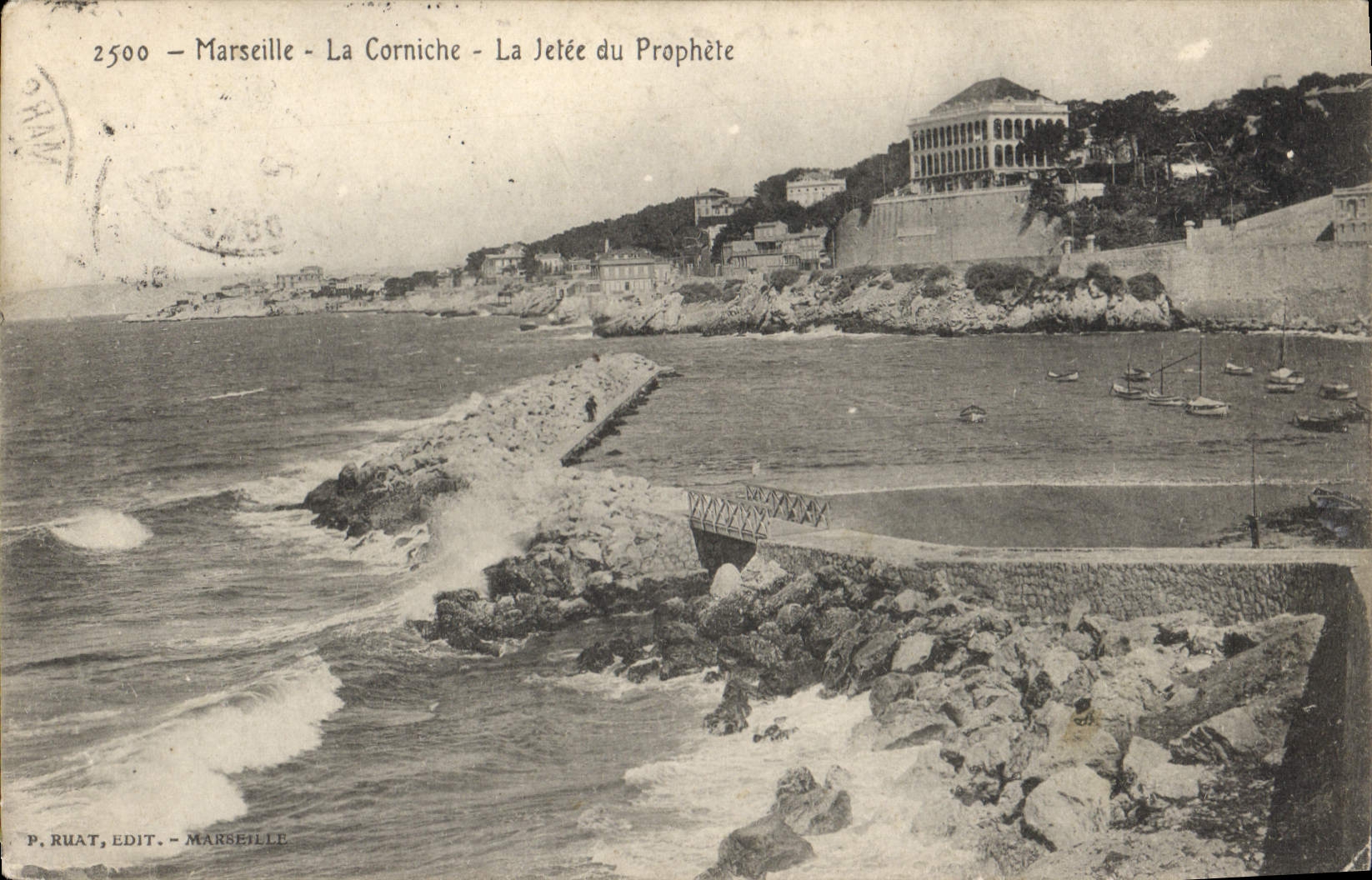 CPA Marseille La Corniche La Jetee du Prophete 