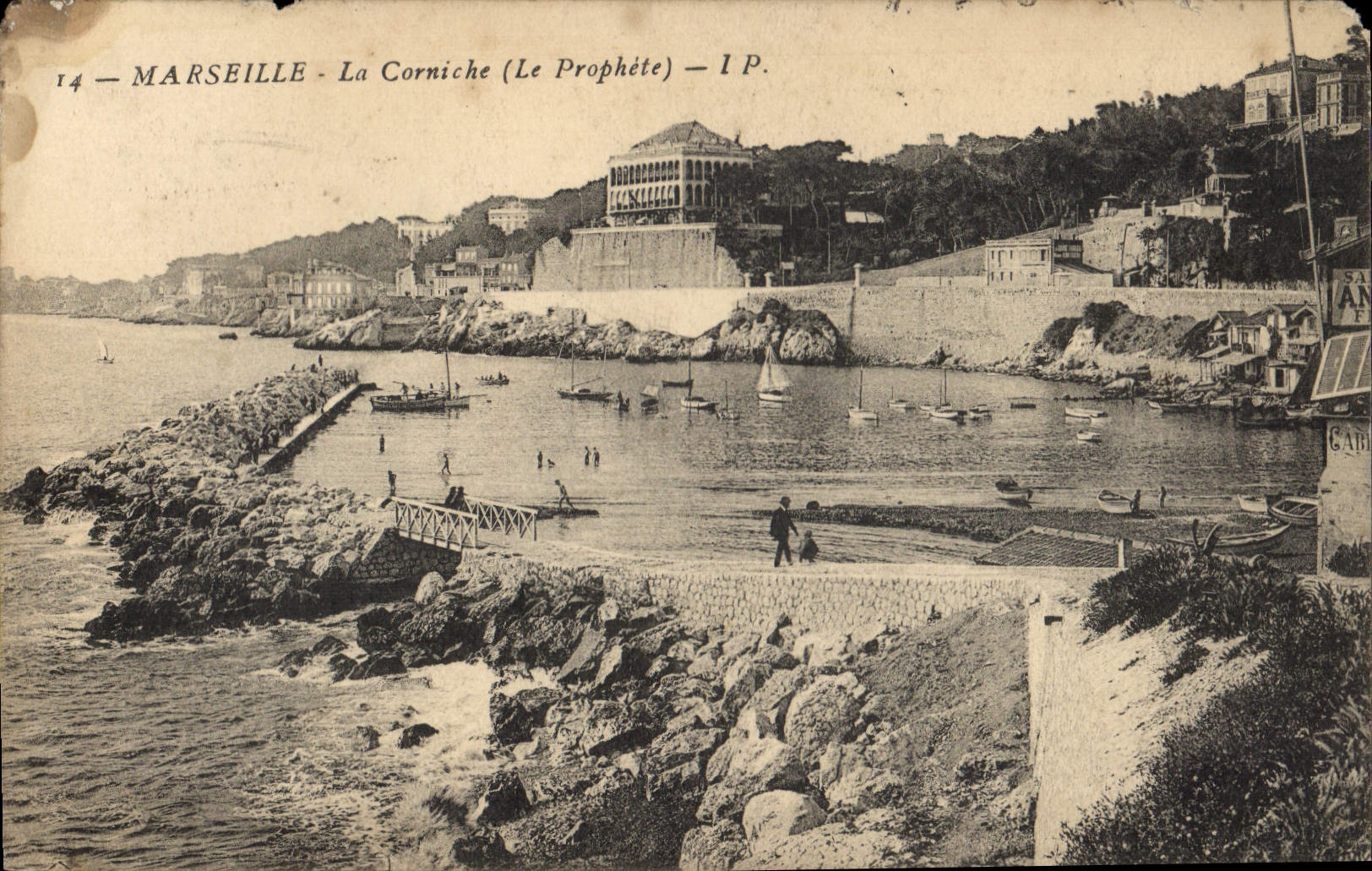 CPA Marseille La Corniche Le Prophete 