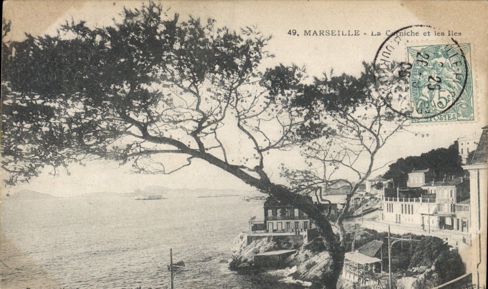 CPA Marseille La Corniche et les Iles 