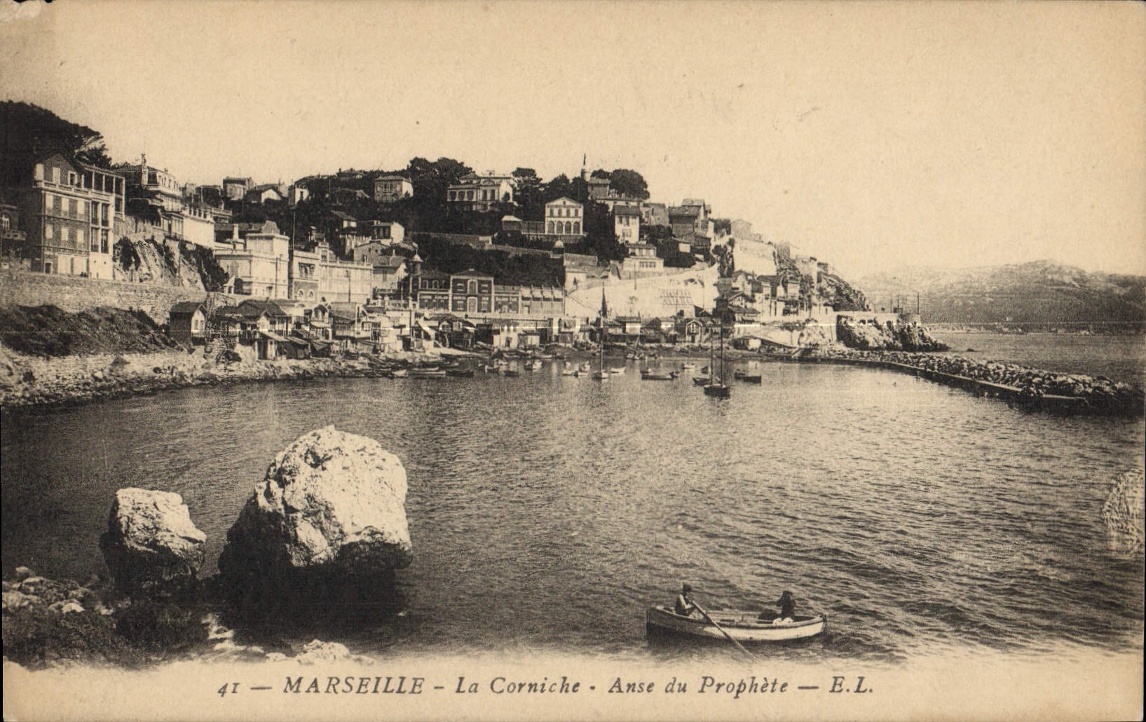CPA Marseille La Corniche Anse du Prophete 