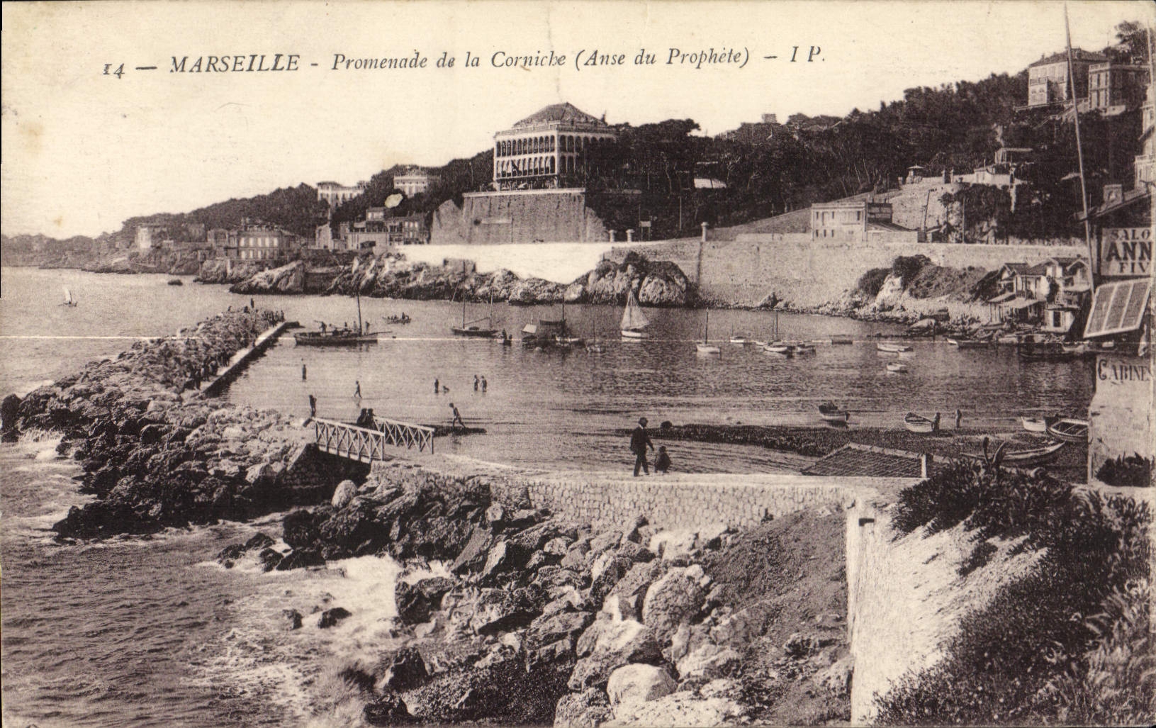 CPA Marseille Promenade de la Corniche Anse du Prophete 
