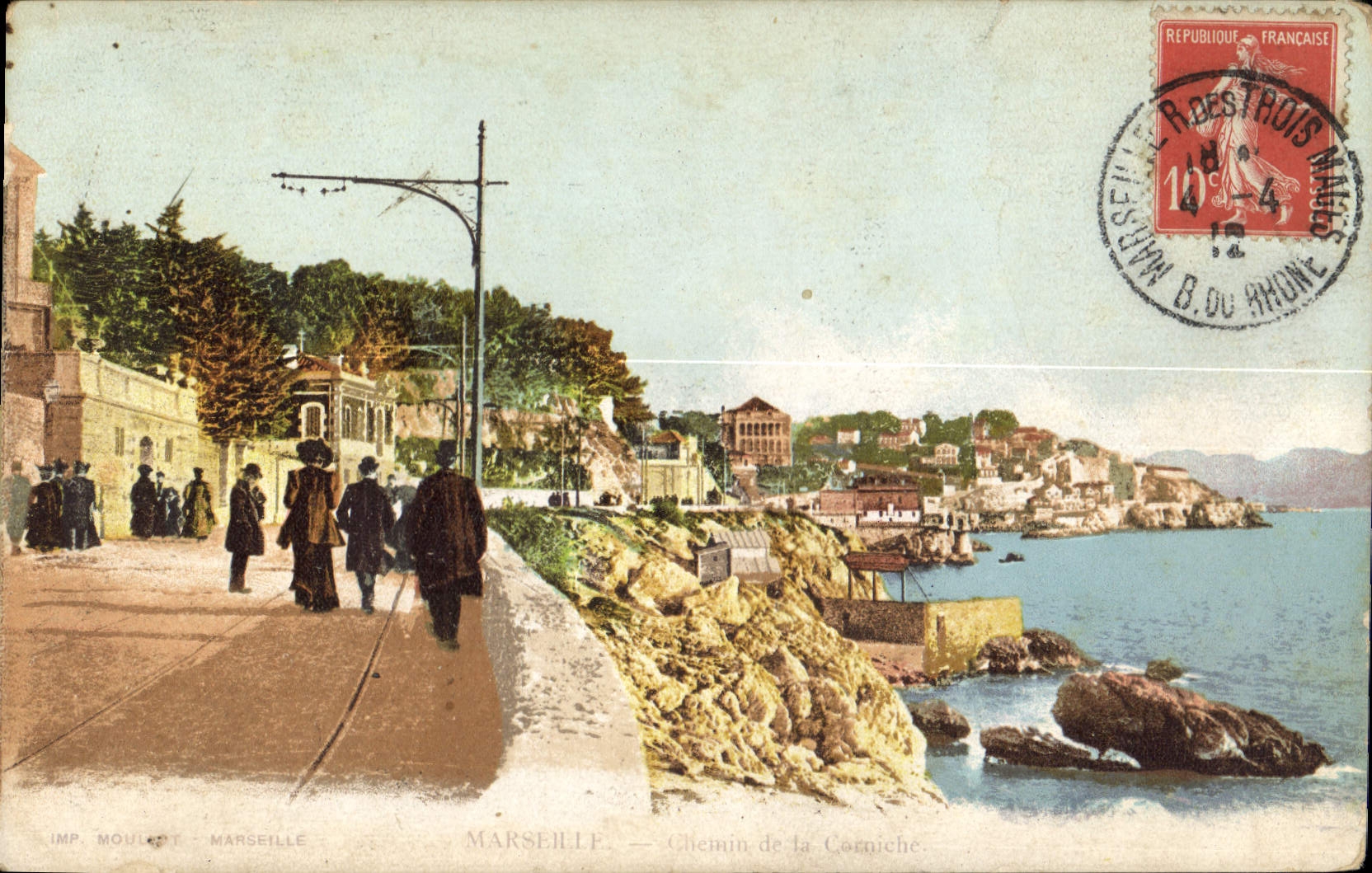 CPA Marseille Chemin de la Corniche 