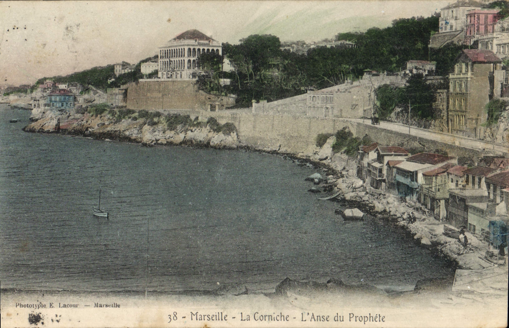 CPA Marseille La Corniche L'Anse du Prophete 