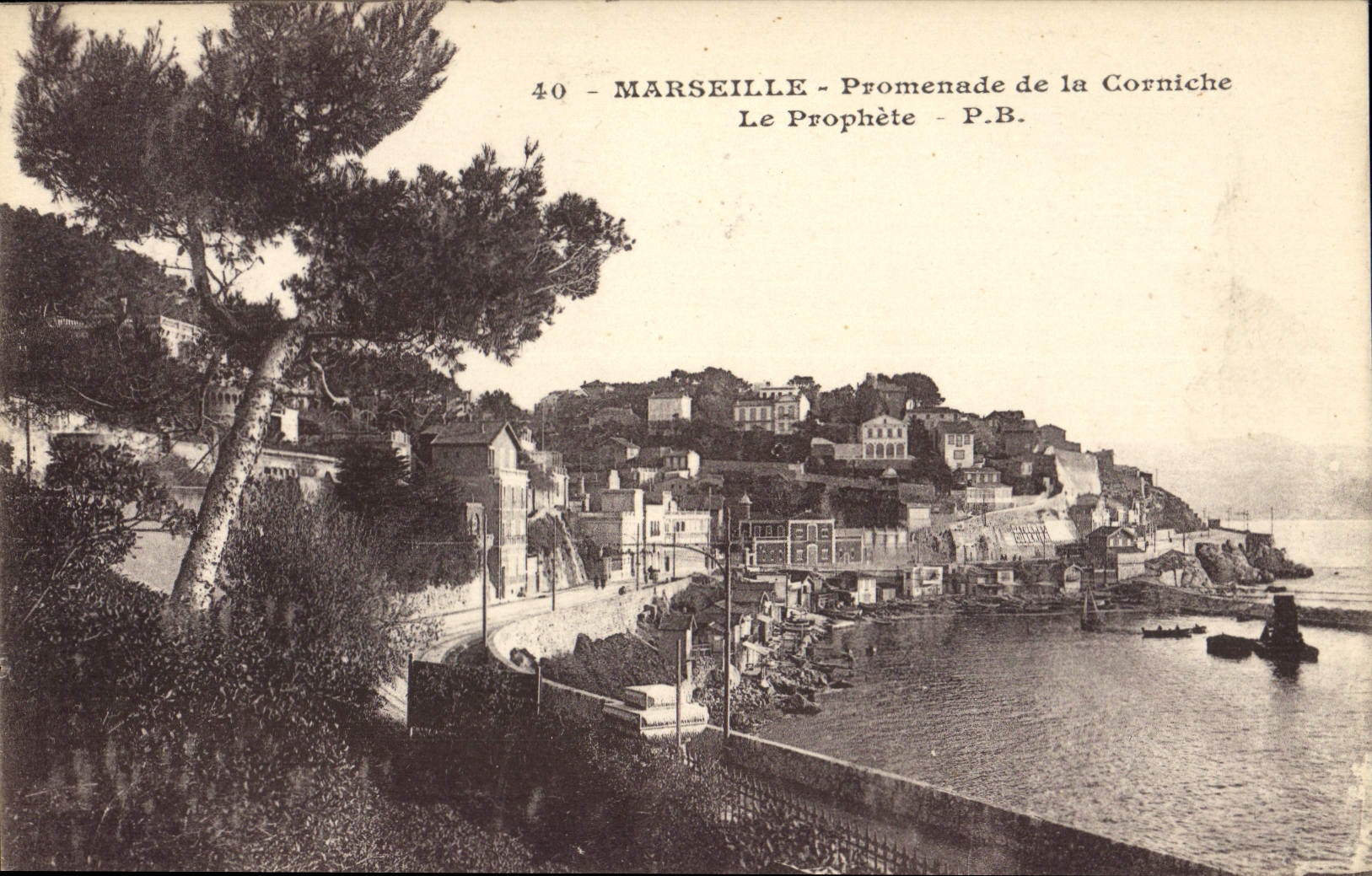 CPA Marseille Promenade de la Corniche Le Prophete