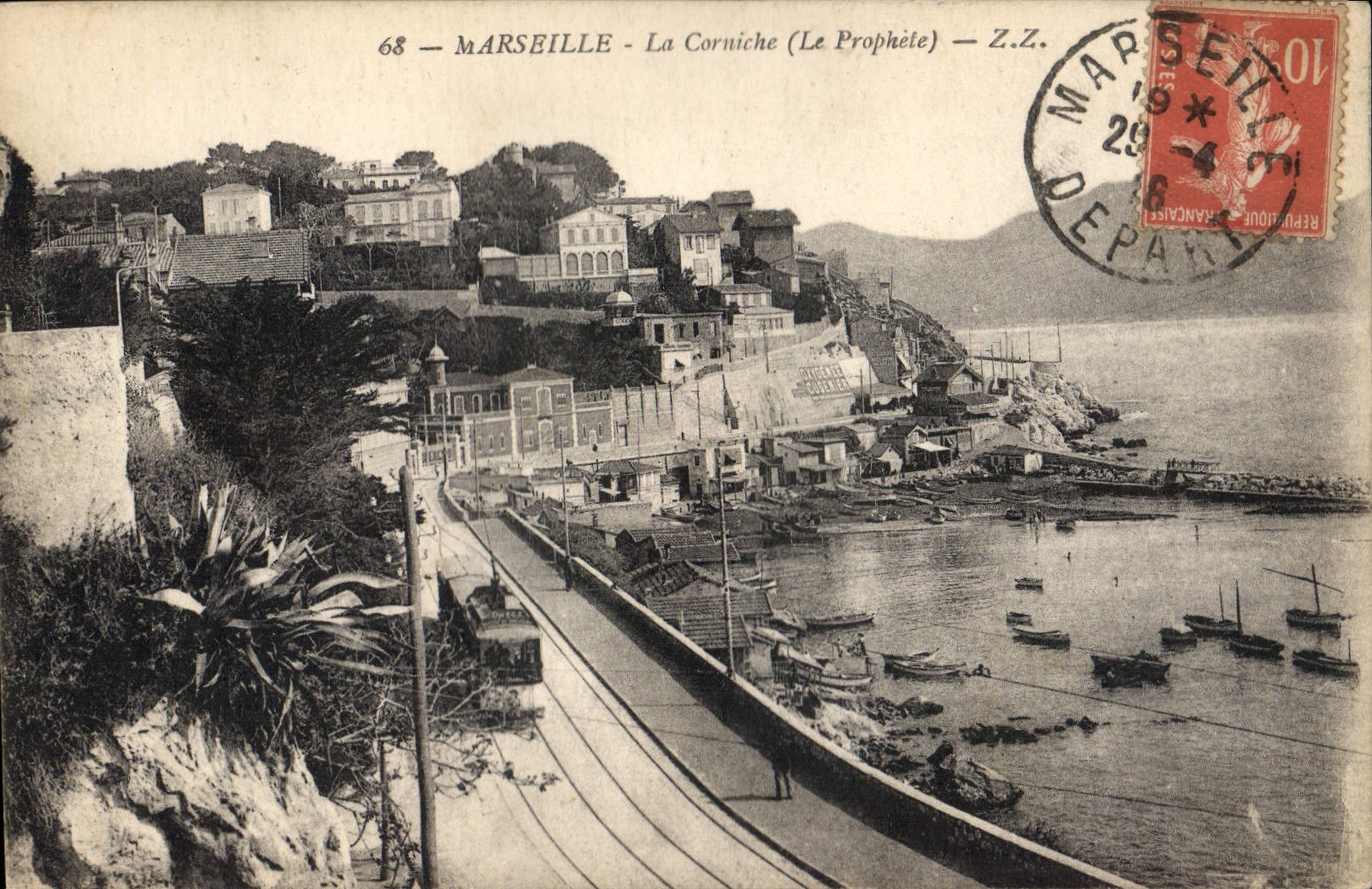 CPA Marseille La Corniche Le Prophete 