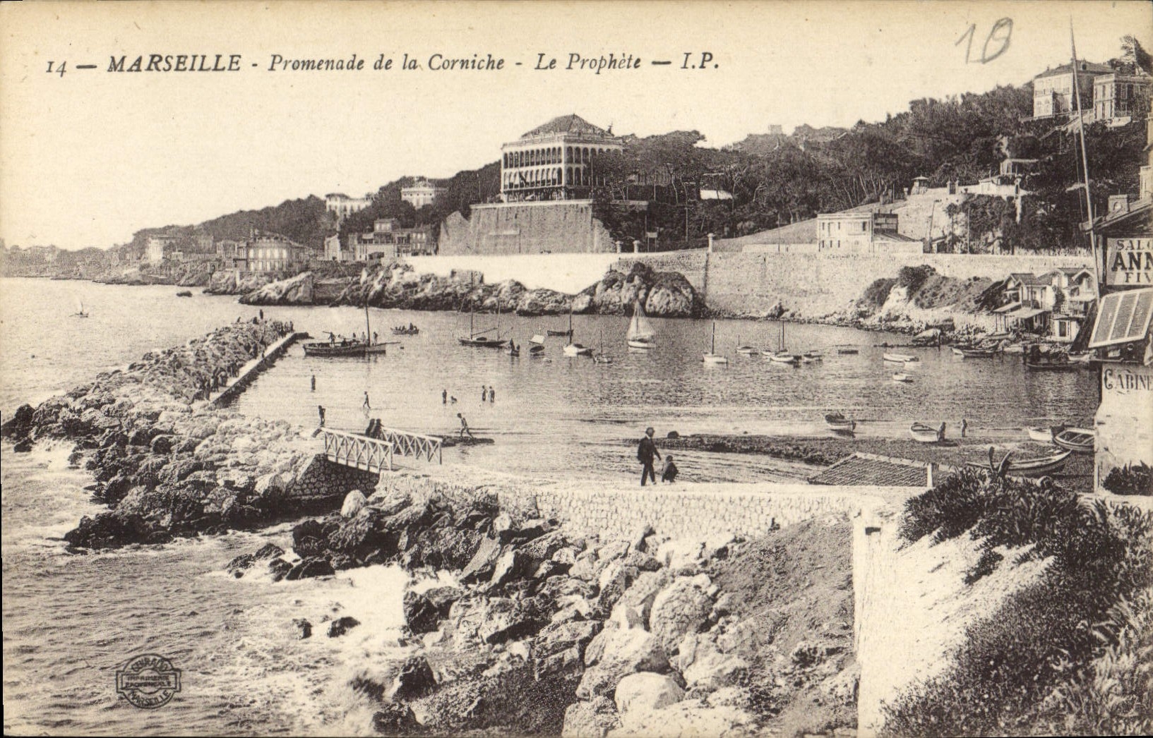 CPA Marseille Promenade de la Corniche Le Prophete