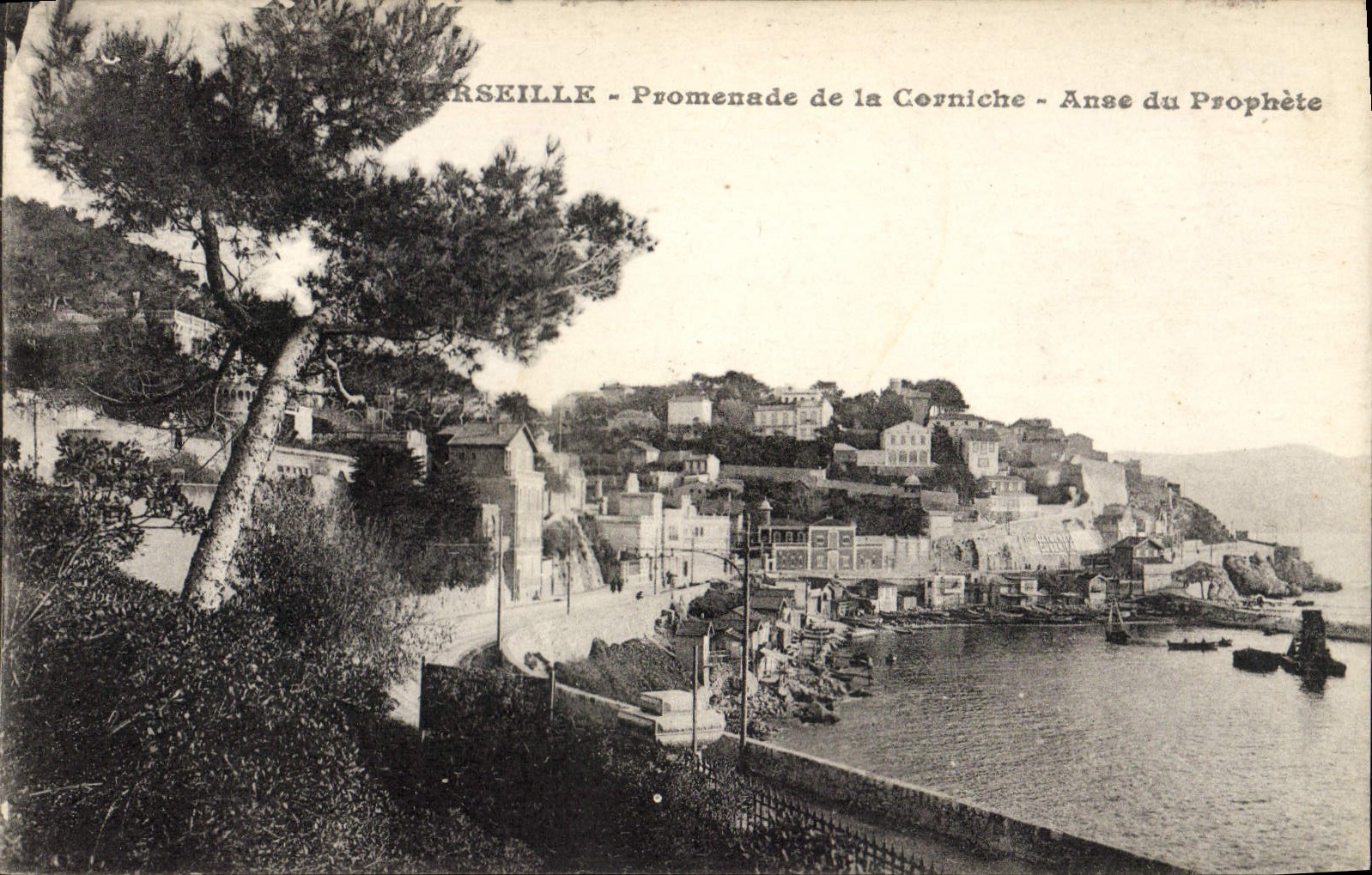 CPA Marseille Promenade de la Corniche Anse du Prophete