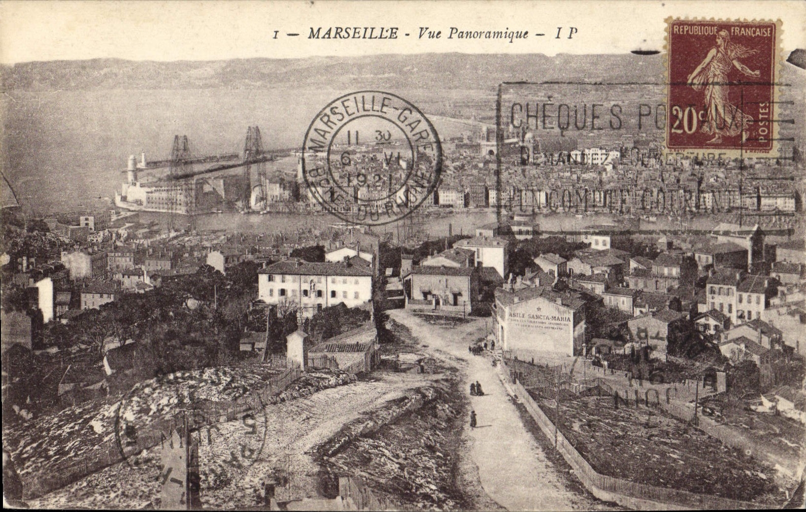 CPA Marseille Vue Panoramique 